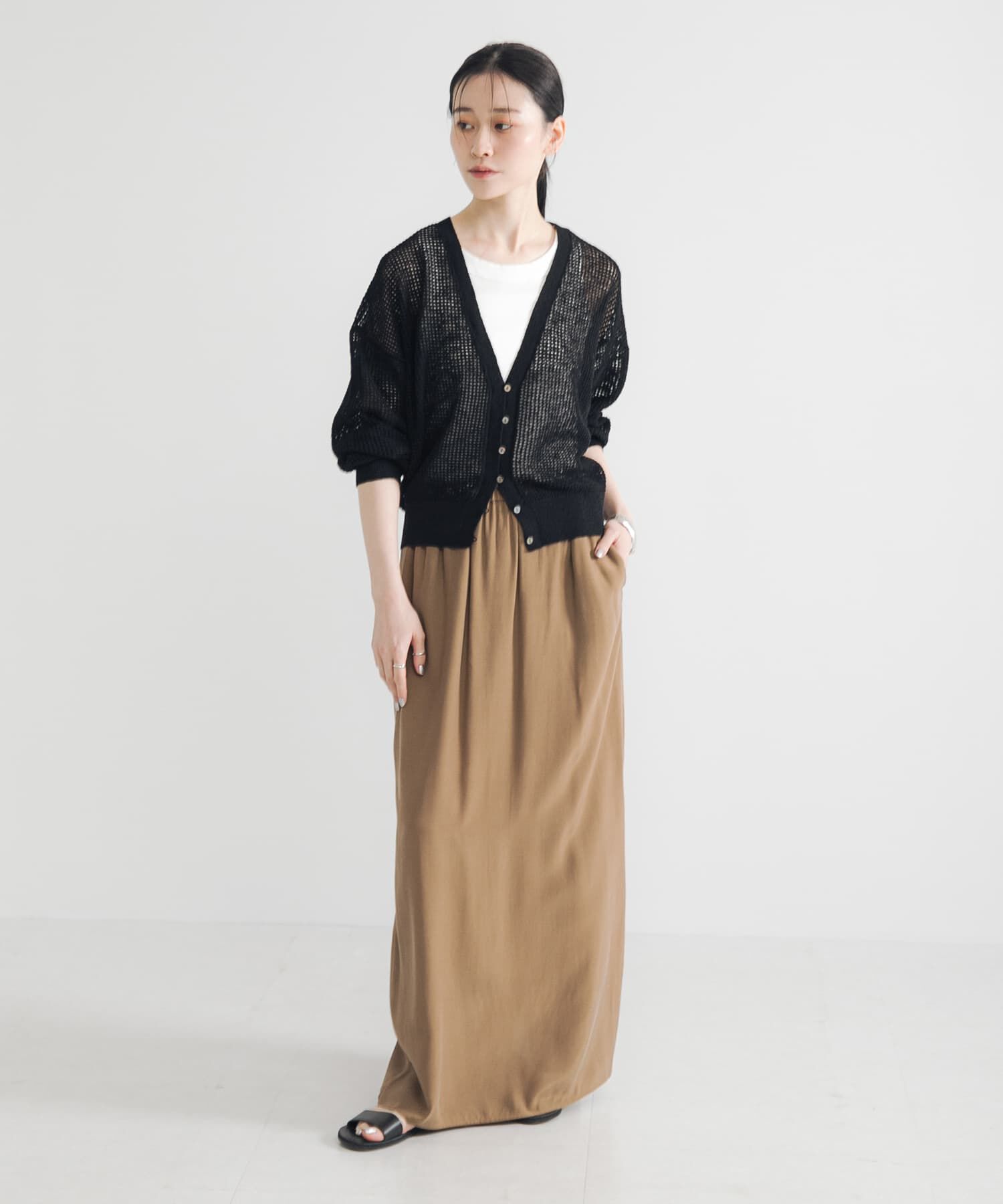 URBAN RESEARCH「ブークレメッシュニットカーディガン」|カーディガン|