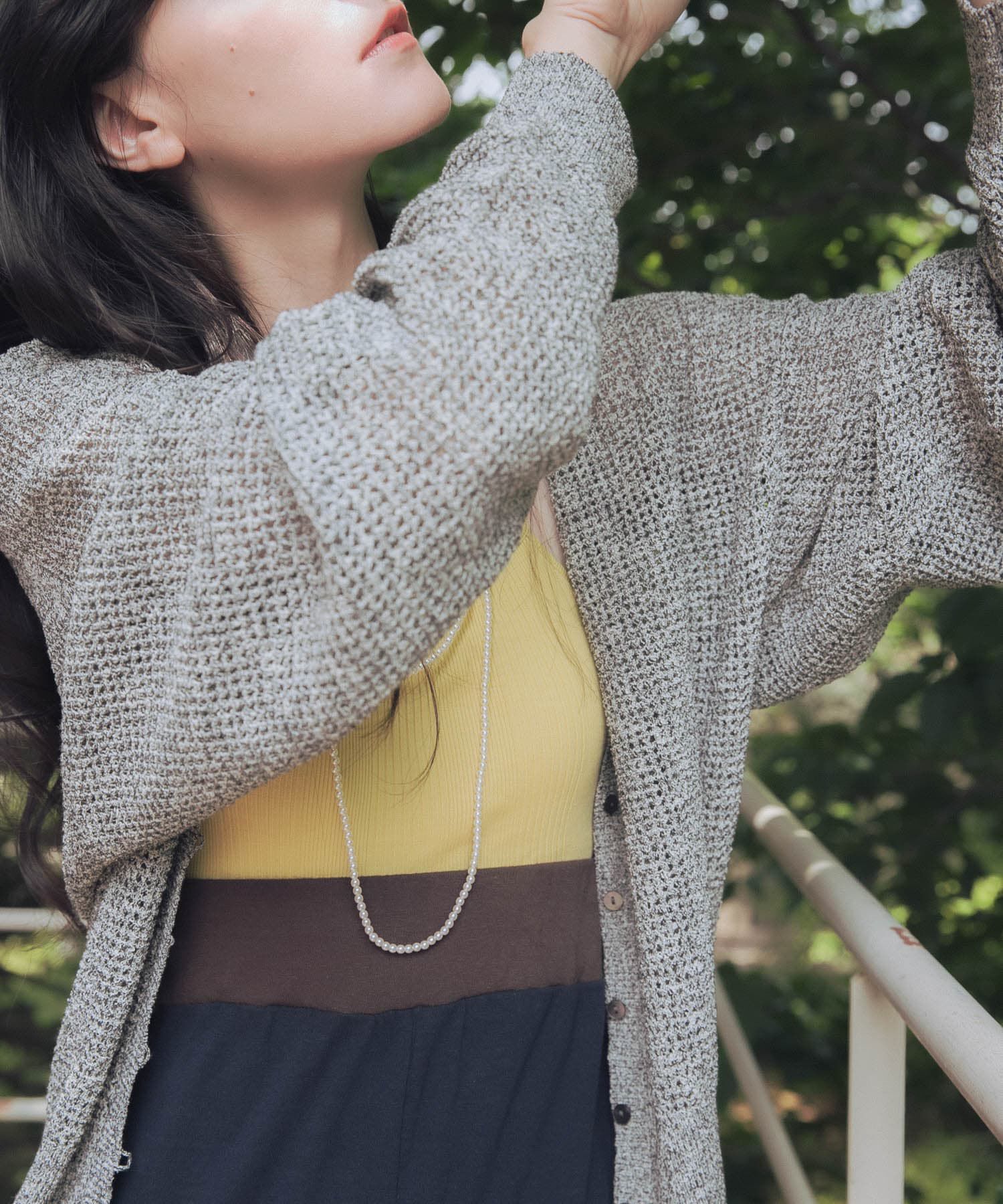 URBAN RESEARCH「ブークレメッシュニットカーディガン」|カーディガン|