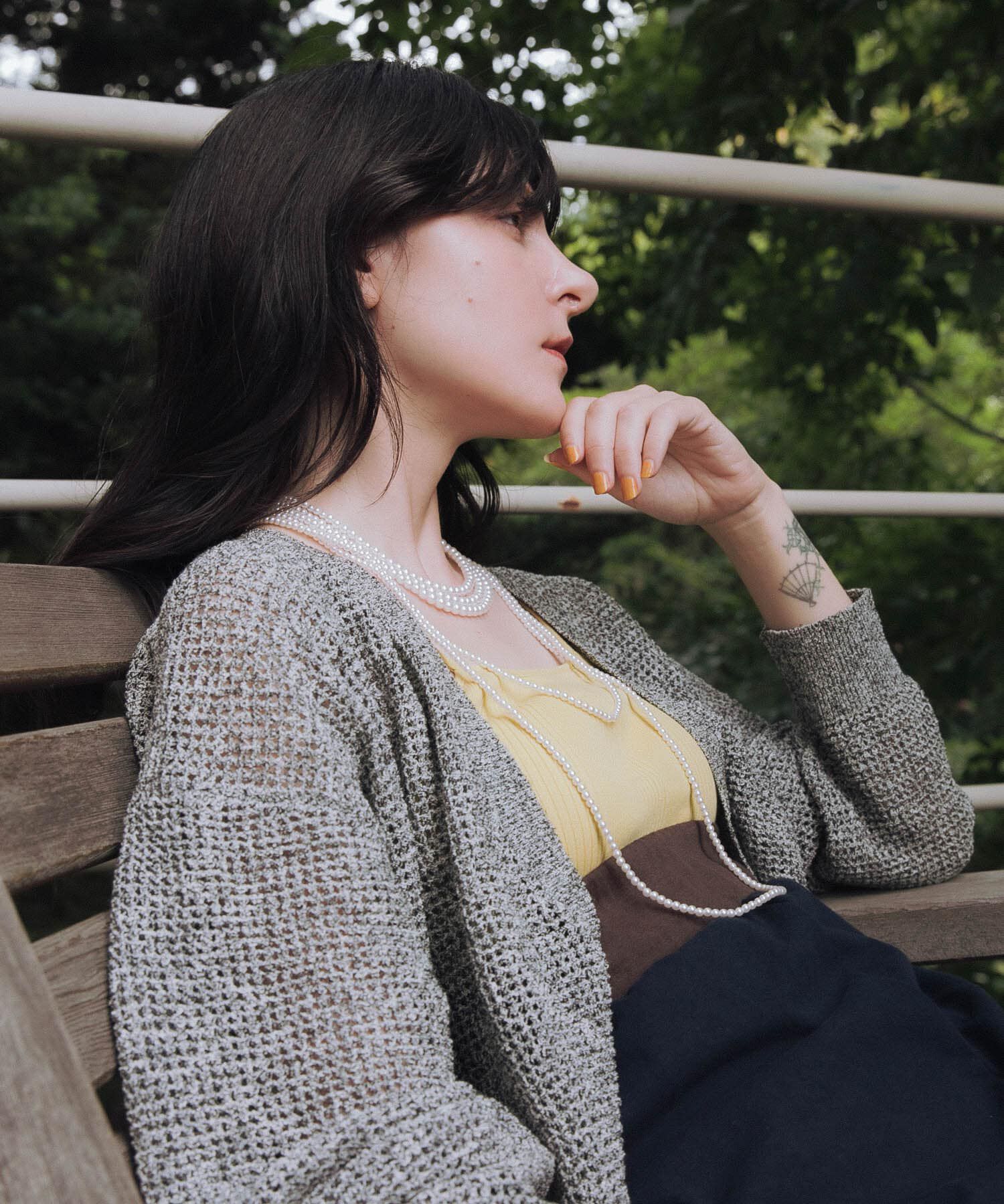 URBAN RESEARCH「ブークレメッシュニットカーディガン」|カーディガン|