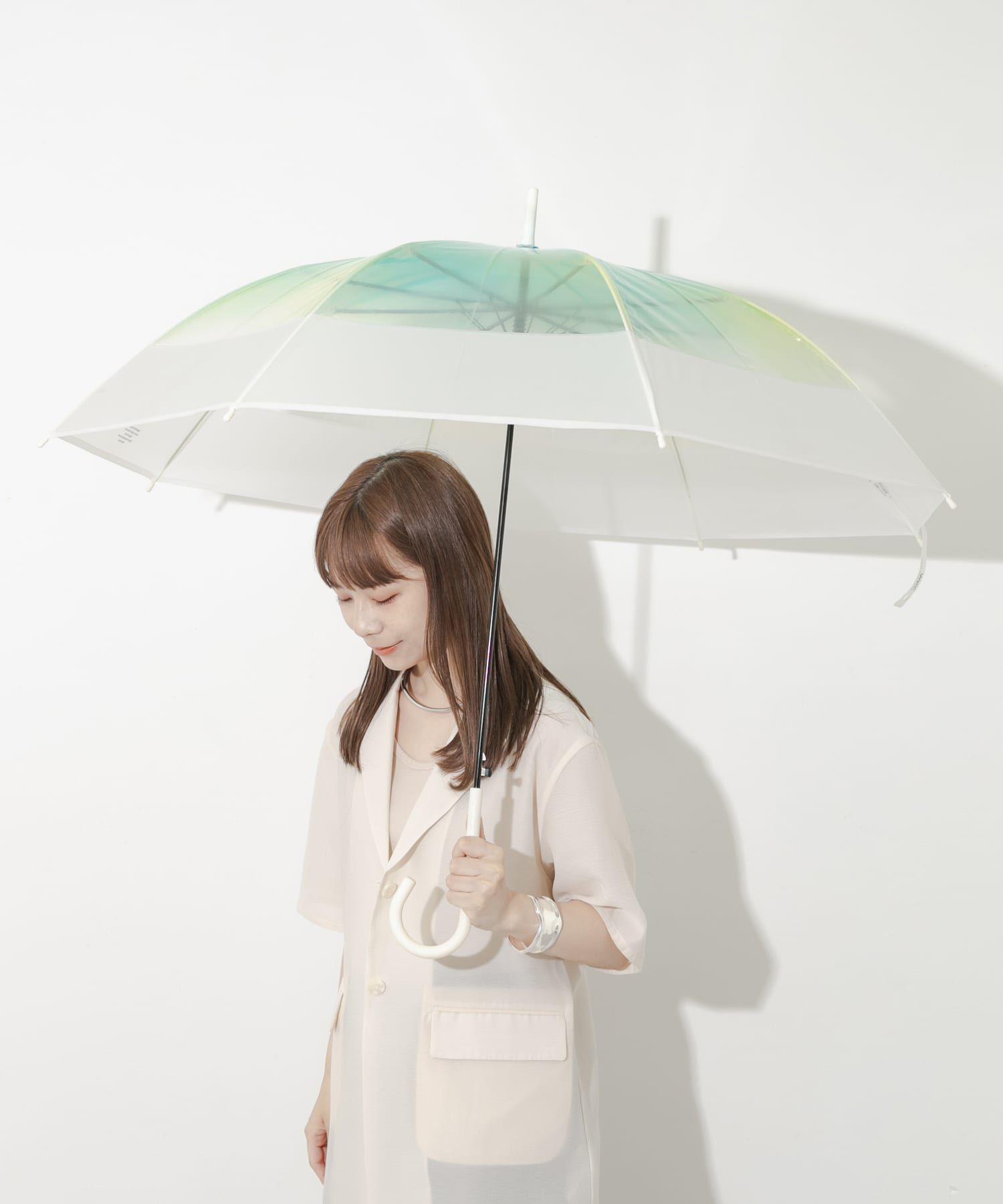 SMELLY「Wpc.　切り継ぎグラデーションアンブレラ」|傘|