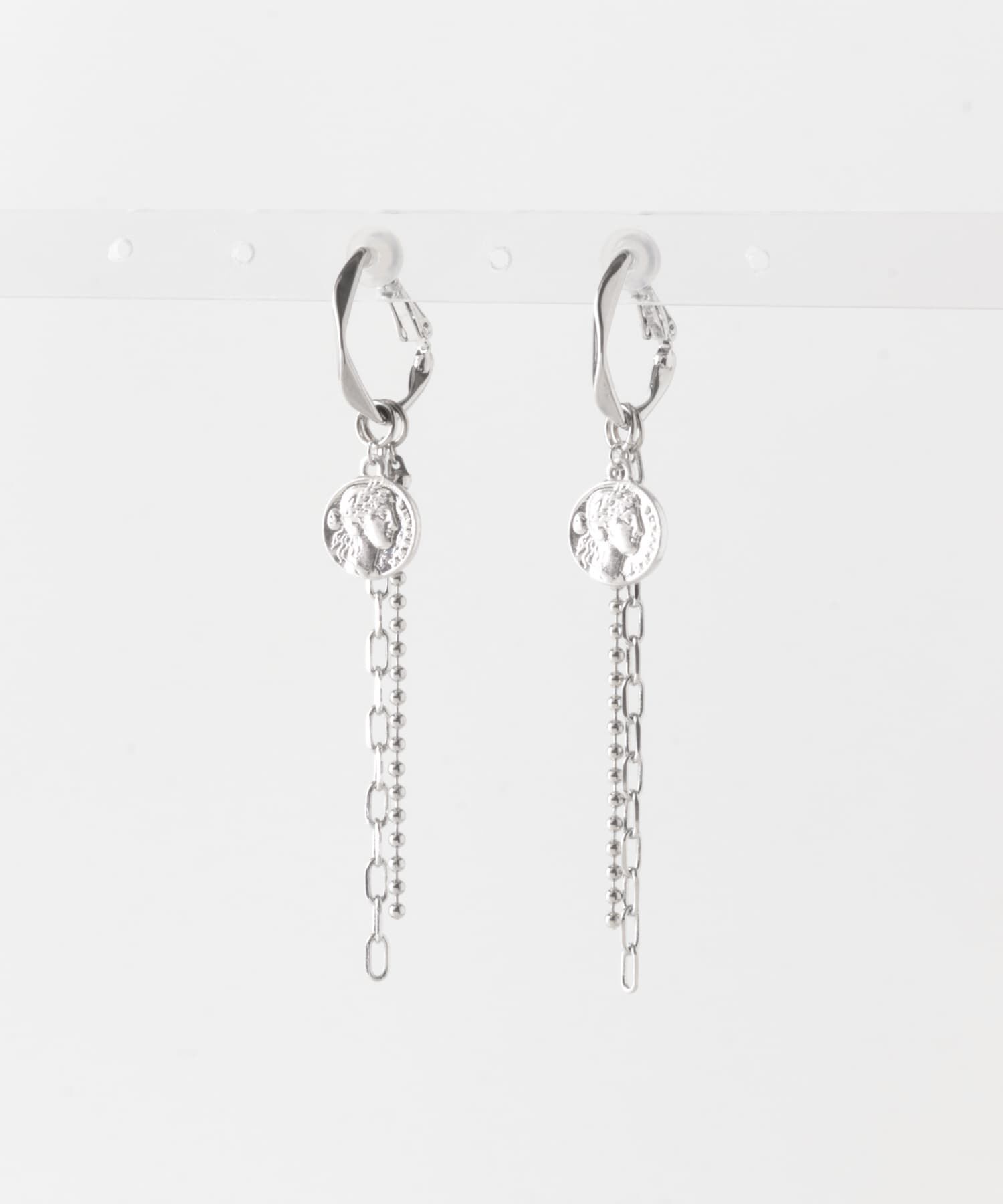 SMELLY「コインチェーンフープイヤリング」|イヤリング|