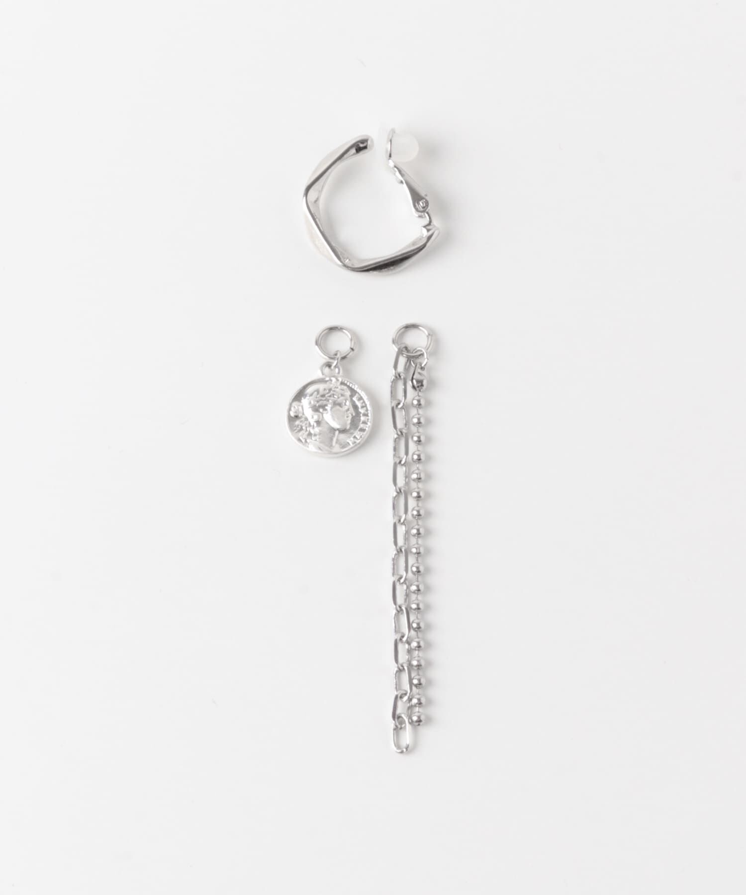 SMELLY「コインチェーンフープイヤリング」|イヤリング|