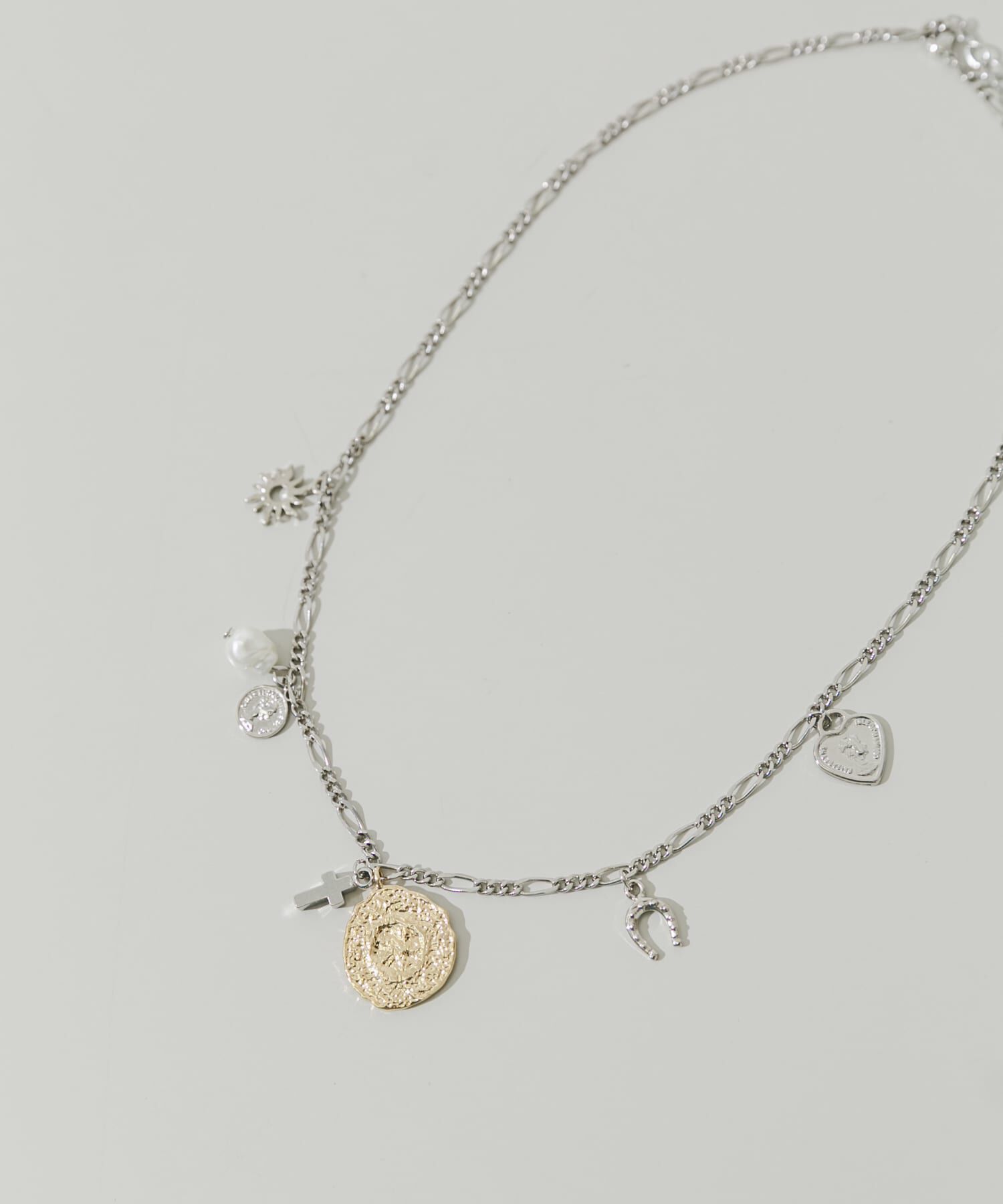 SMELLY「ミックスチャームネックレス」|ネックレス|シルバー系その他