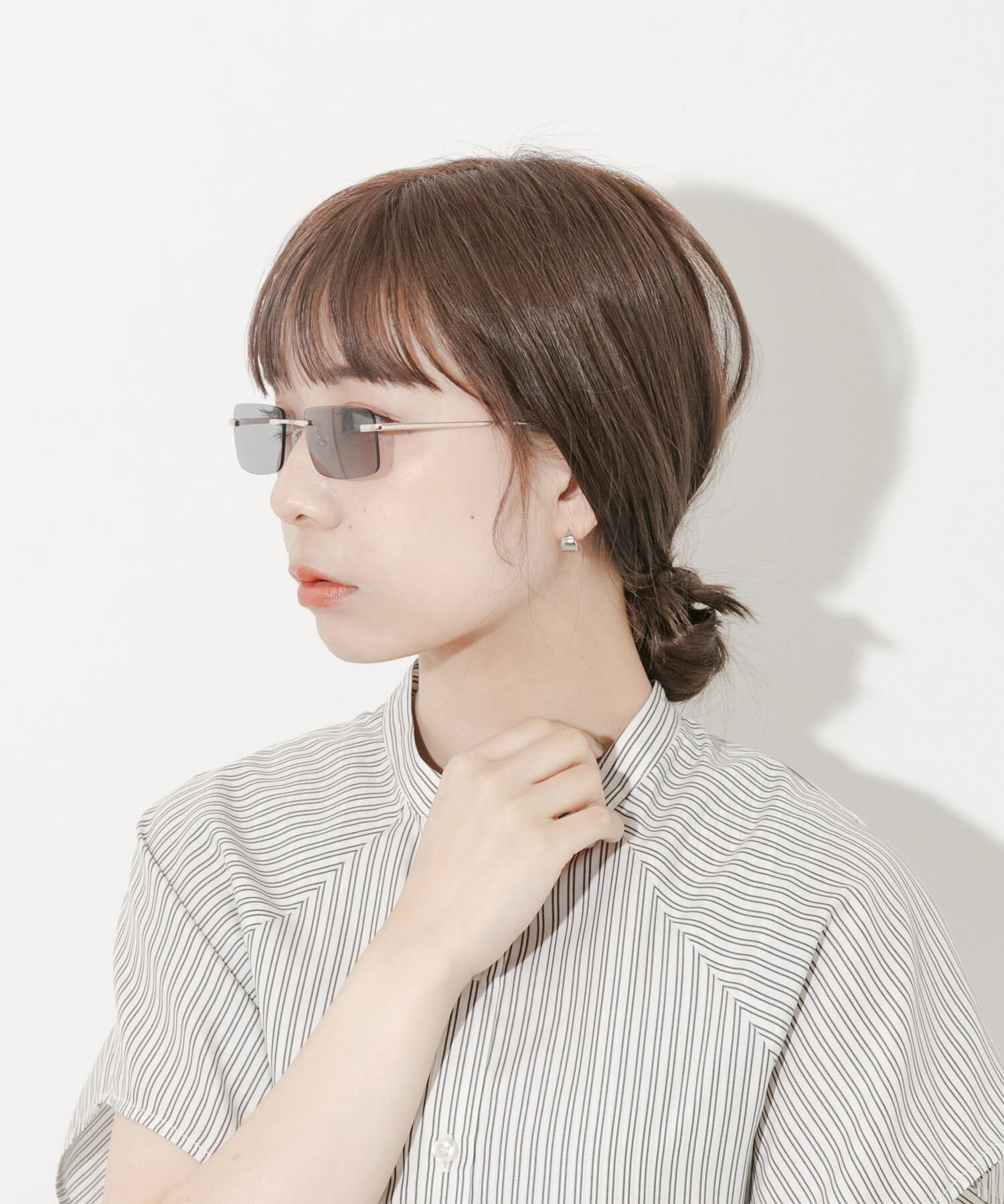 SMELLY「リムレスカラーサングラス」|メガネ|