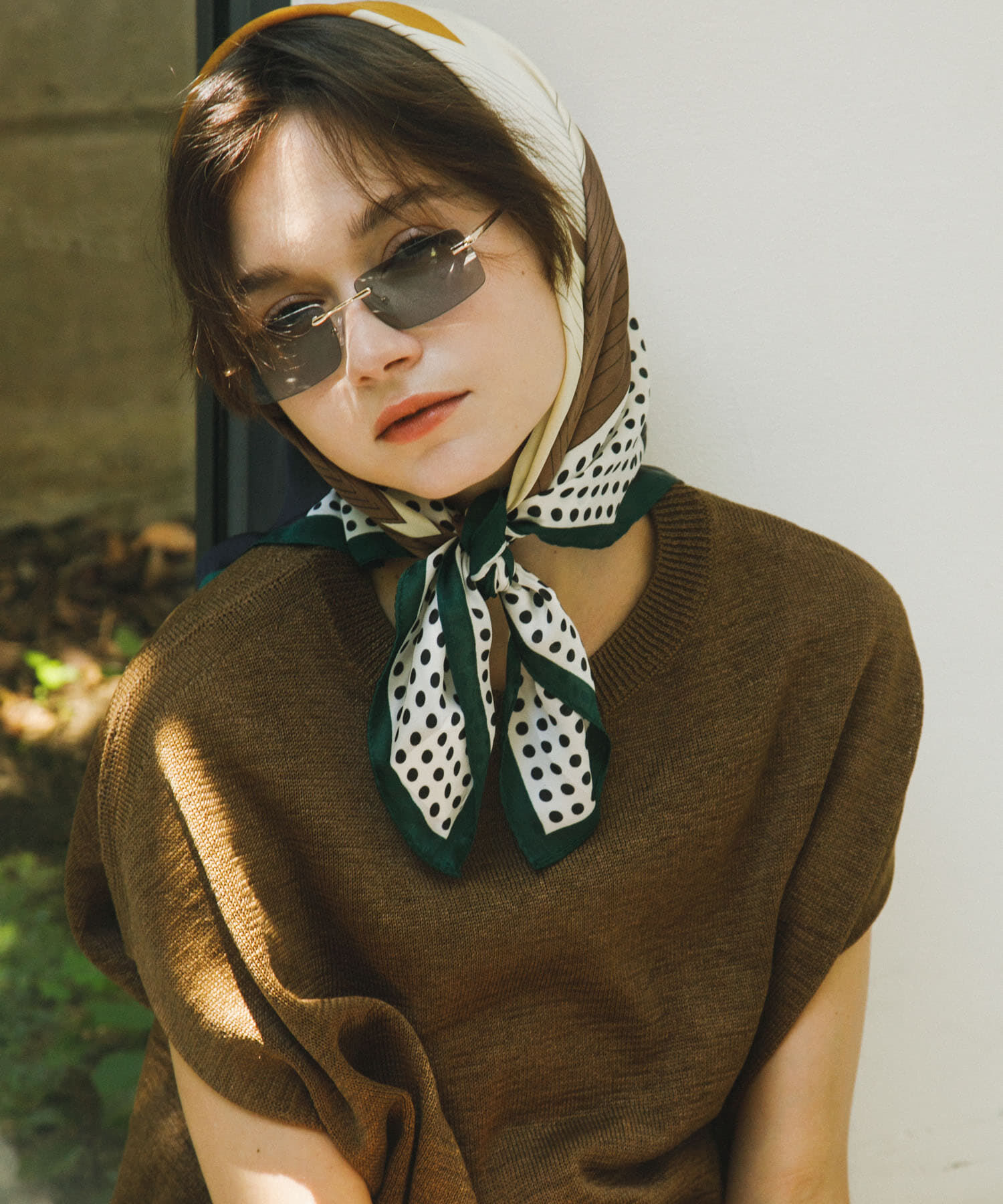 SMELLY「リムレスカラーサングラス」|メガネ|