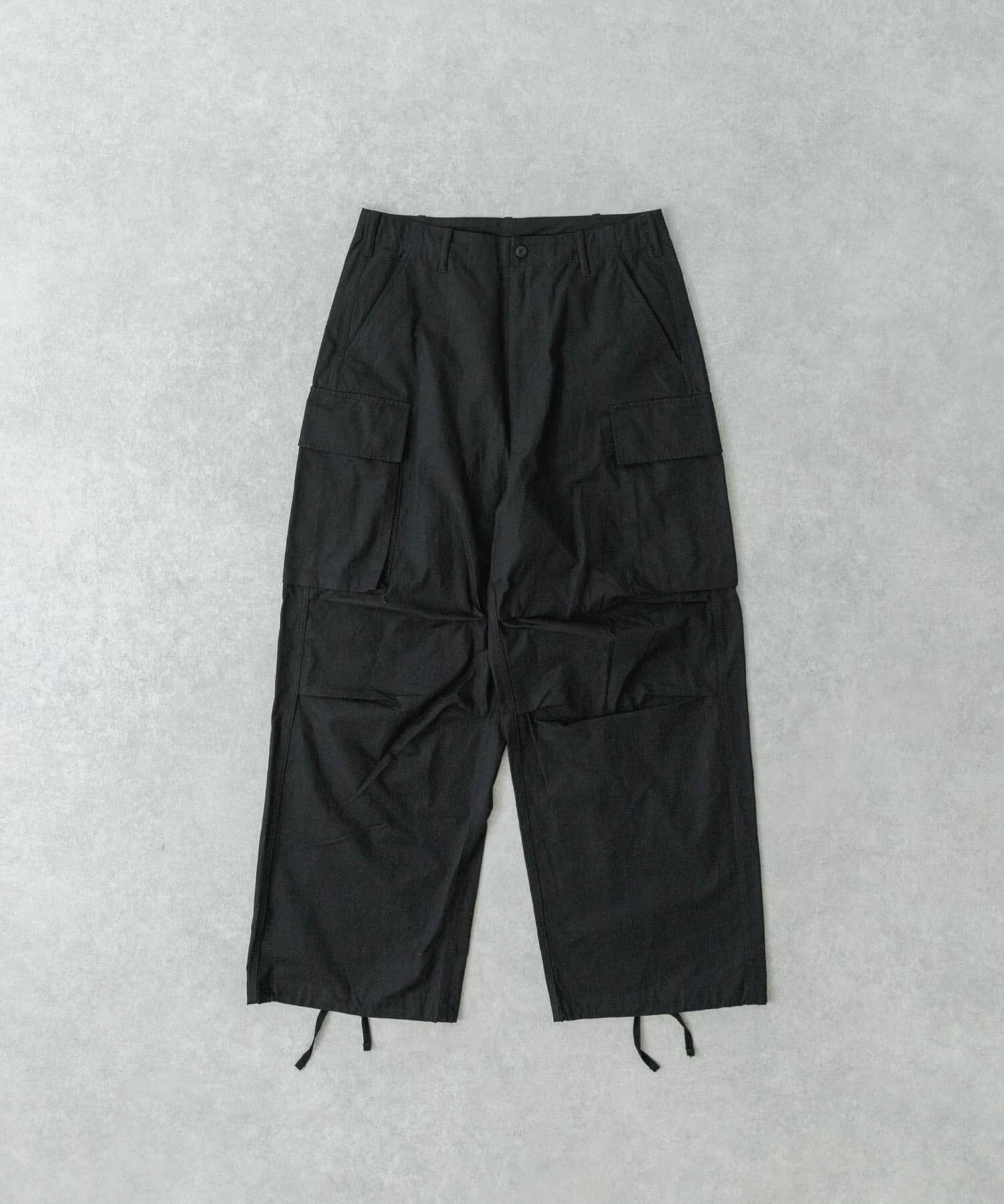 URBAN RESEARCH「URBAN RESEARCH iD　コットンリップストップカーゴパンツ」|その他|ブラック