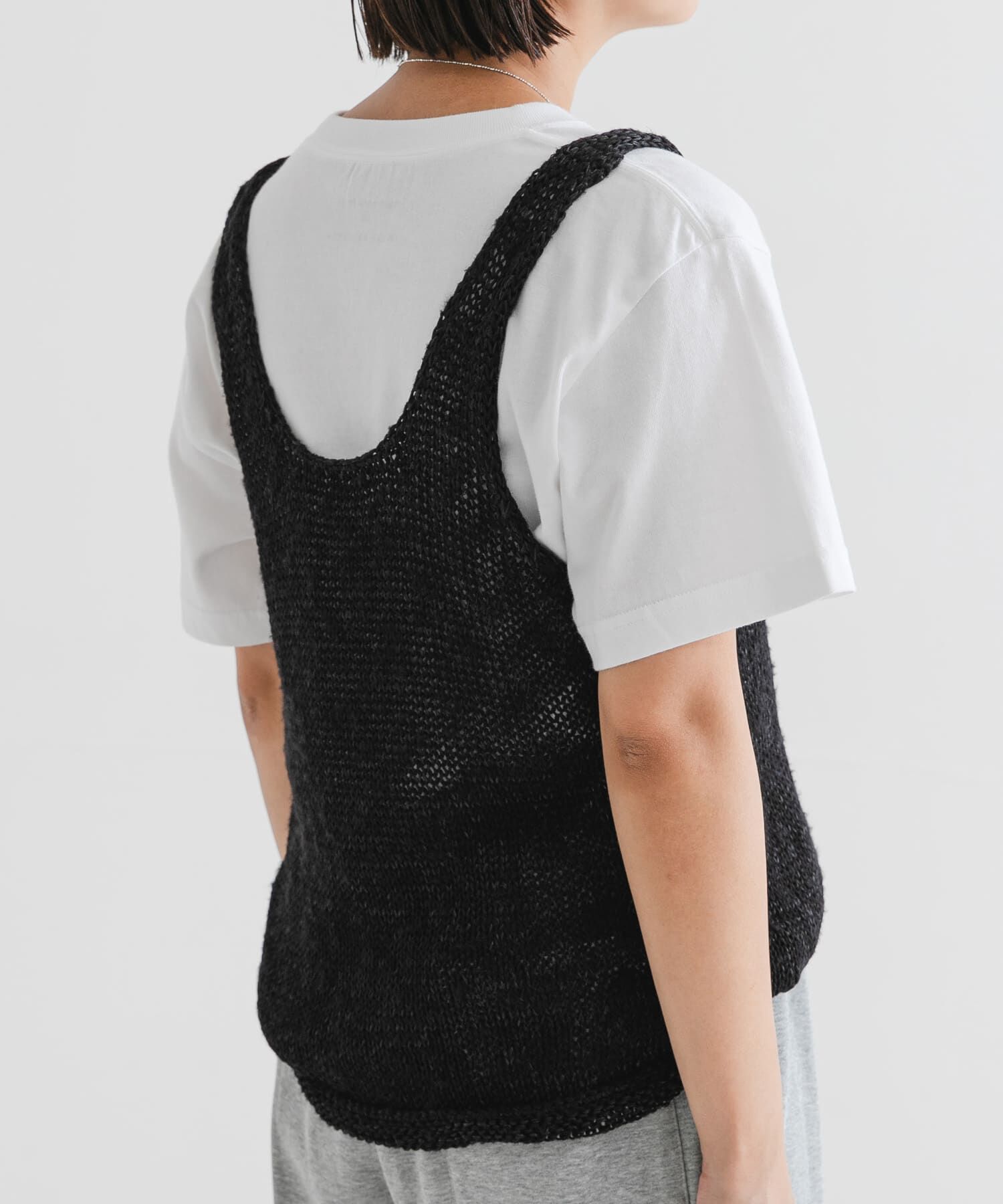 URBAN RESEARCH「リネン混ノースリーブニット」|ニット・セーター|