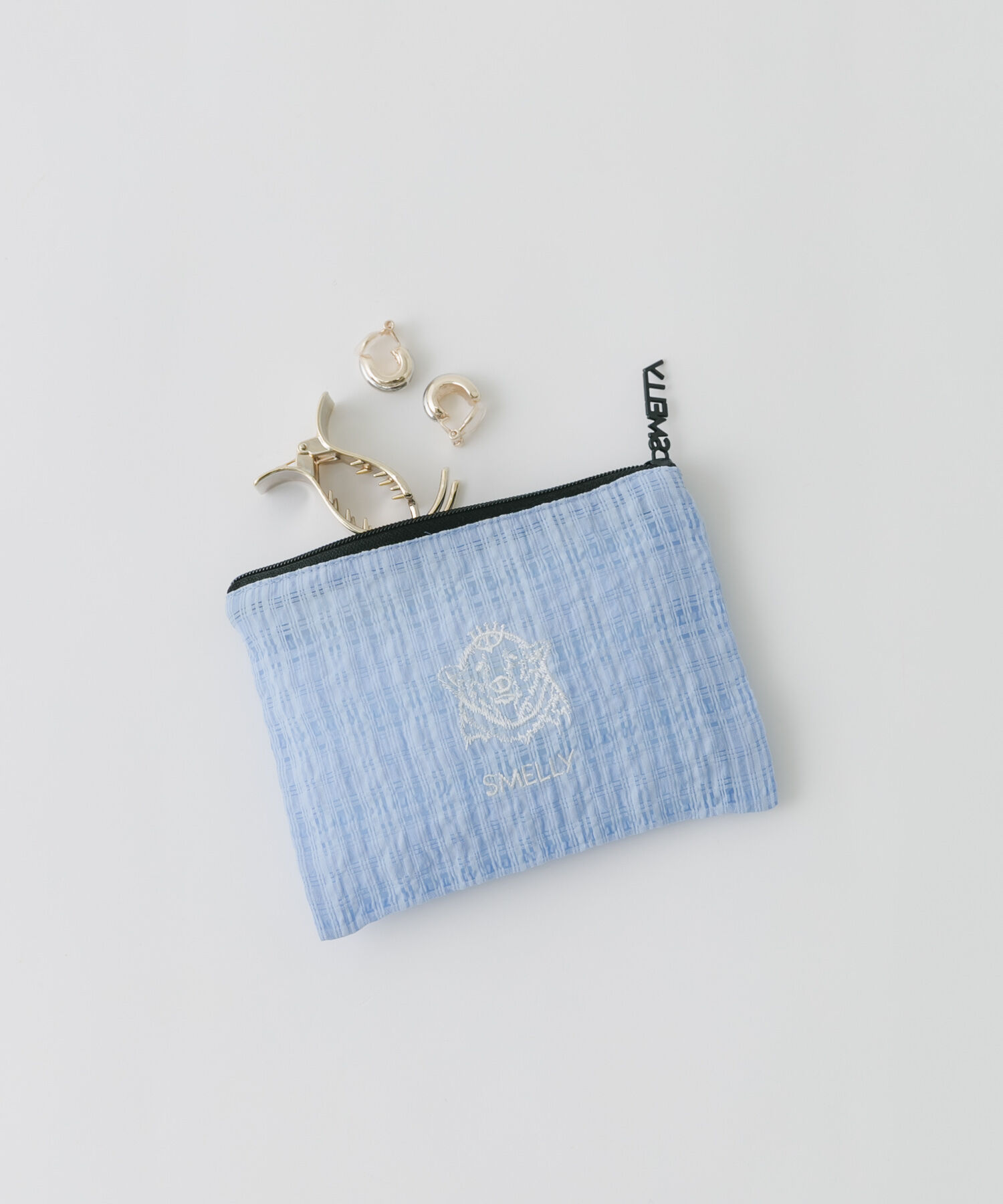 SMELLY「MELLYポーチS」|ポーチ|ライトブルー