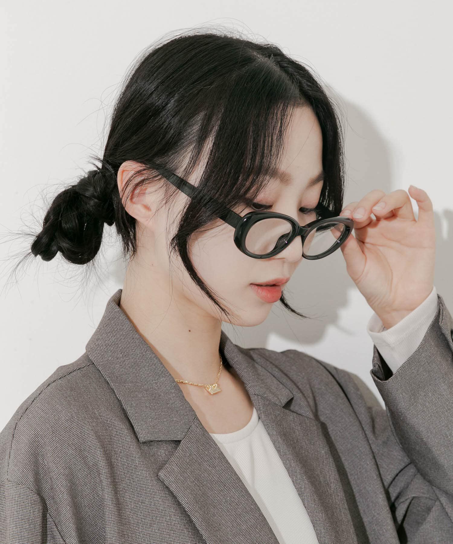 SMELLY「オーバルダテメガネ」|メガネ|