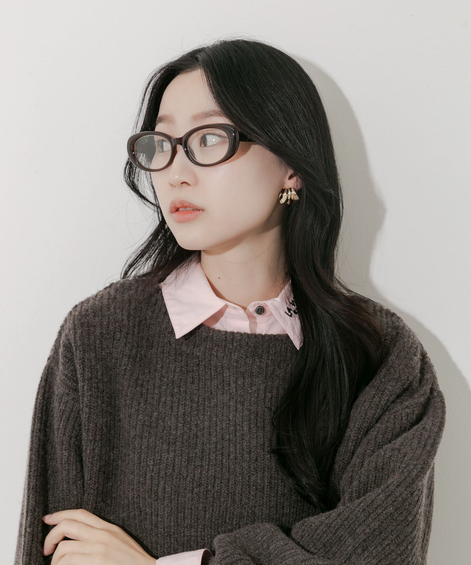 SMELLY「オーバルダテメガネ」|メガネ|