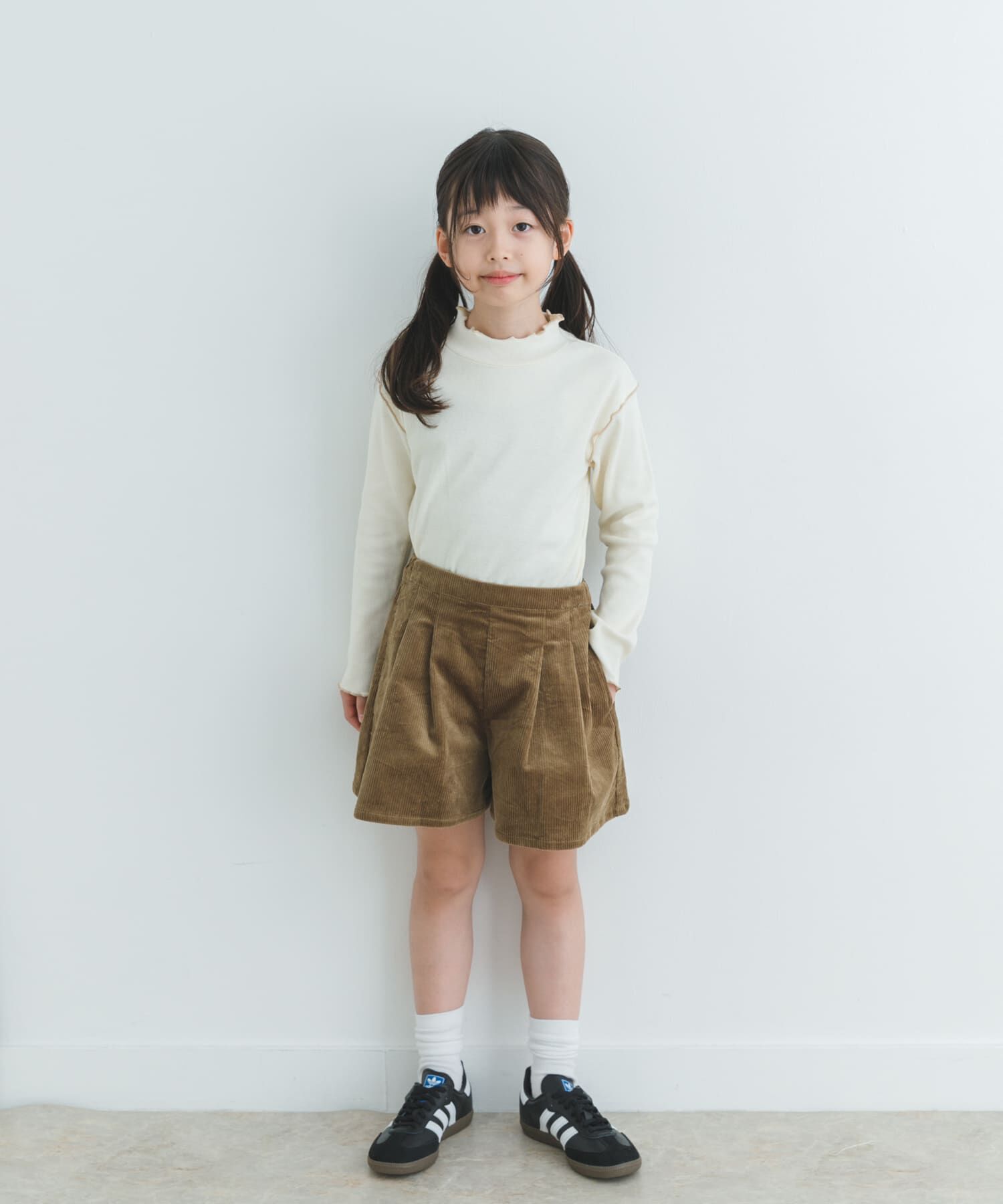 URBAN RESEARCH DOORS「『WEB/一部店舗限定サイズ』メローフリルリブハイネックTシャツ(KIDS)」|その他|