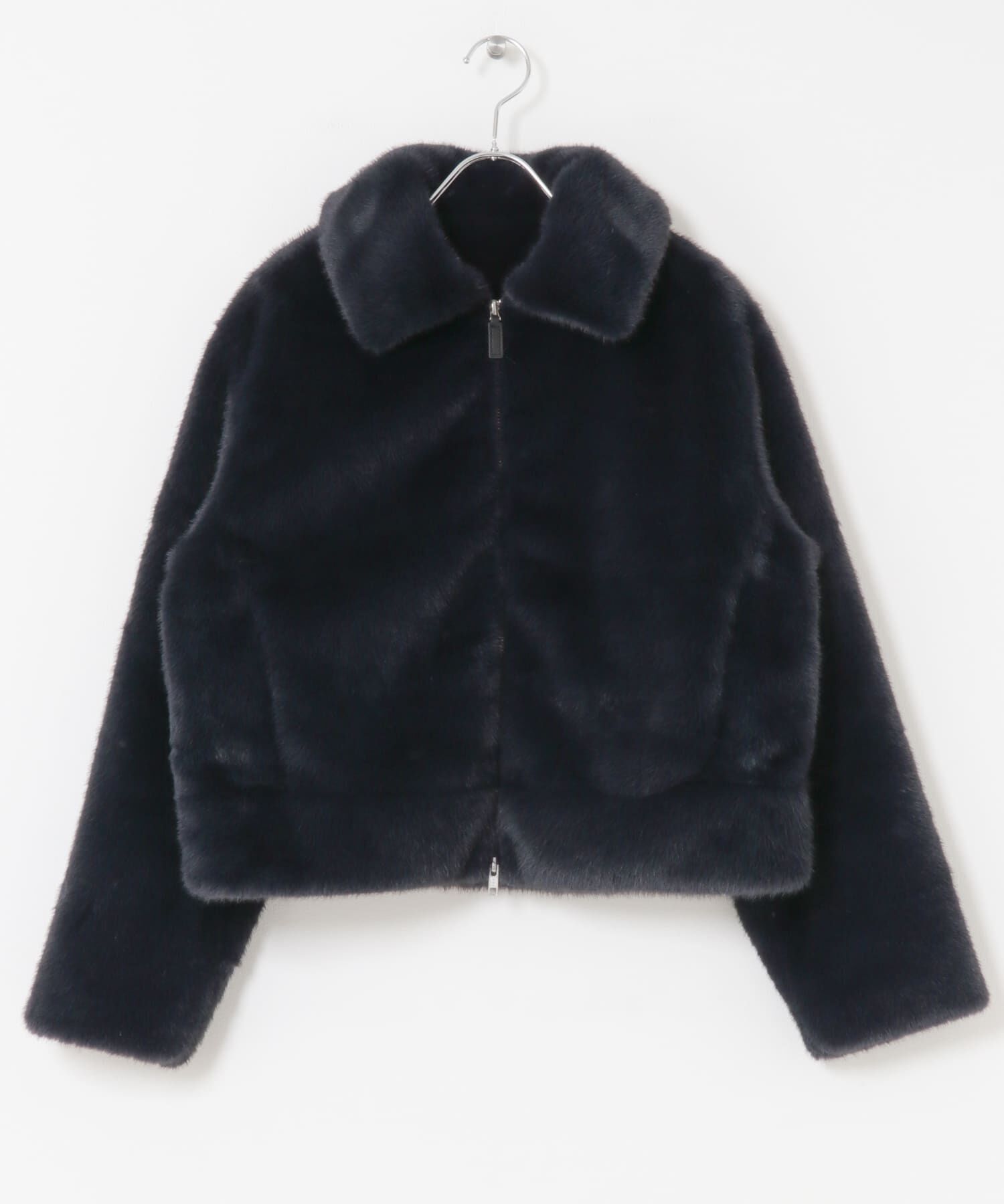 URBAN RESEARCH ROSSO「F by ROSSO　ファーZIPショートコート」|ノーカラーコート|