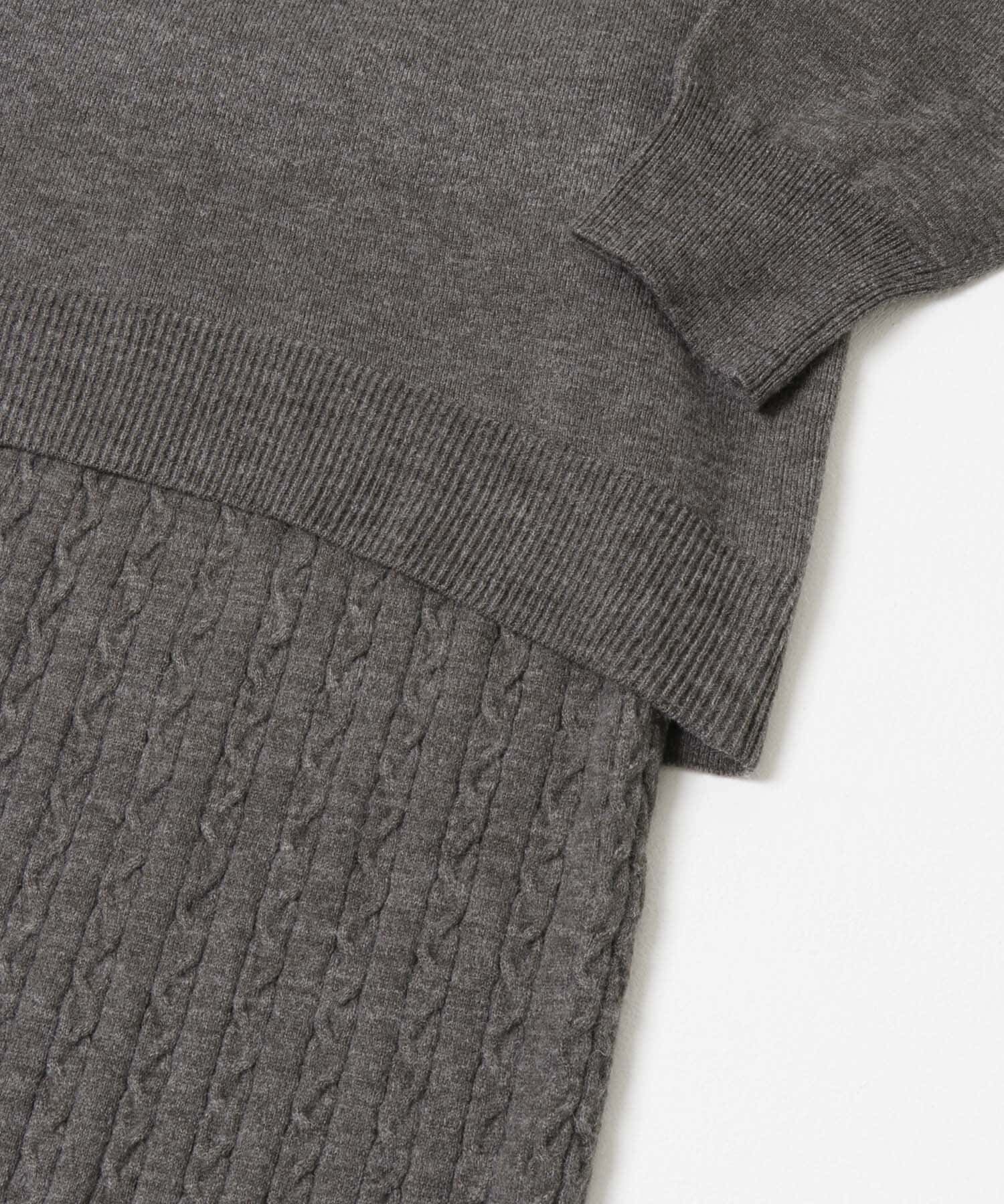 URBAN RESEARCH ROSSO「F by ROSSO　ウォッシャブル抗ピルニット+スカート」|ニット・セーター|