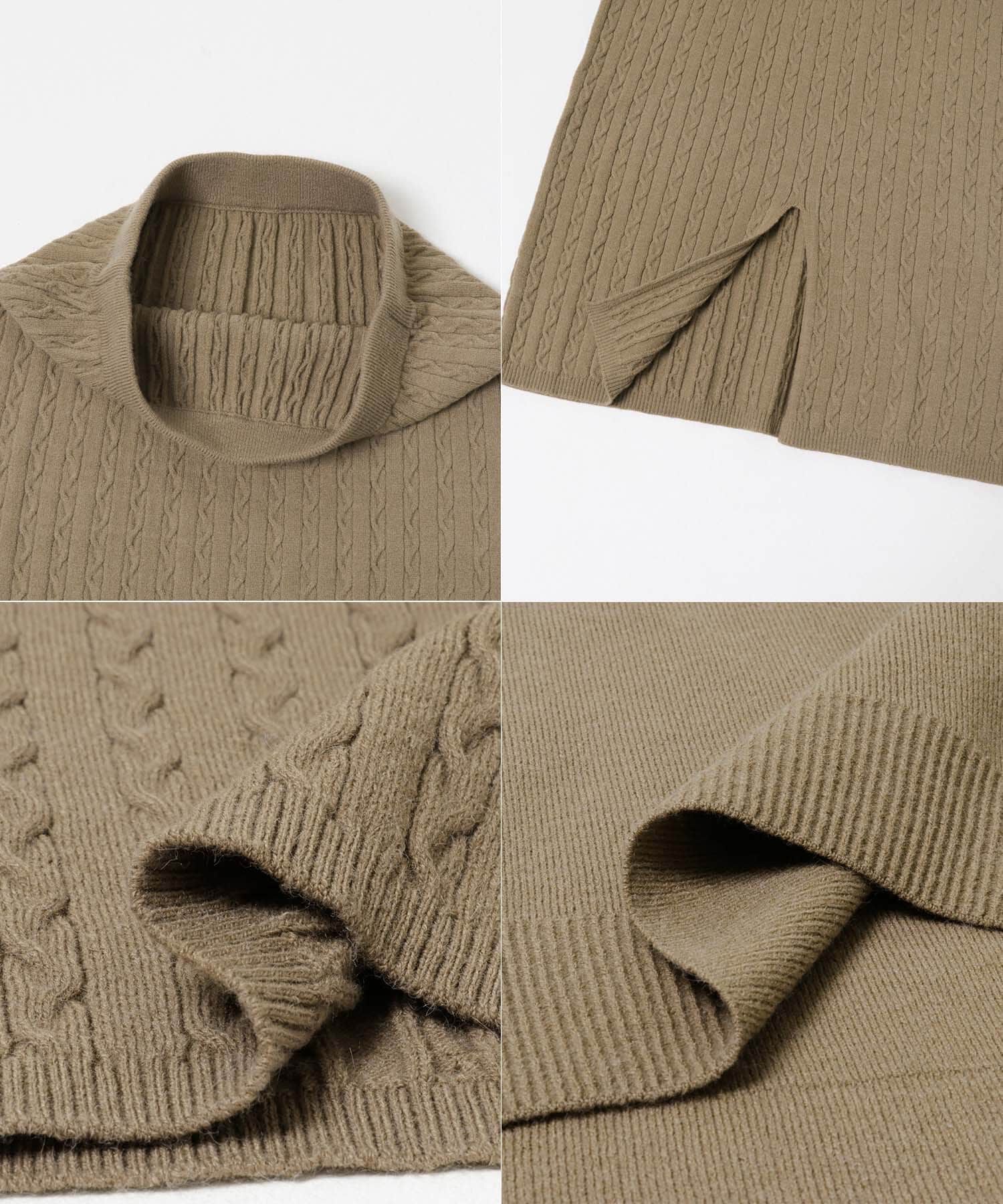 URBAN RESEARCH ROSSO「F by ROSSO　ウォッシャブル抗ピルニット+スカート」|ニット・セーター|