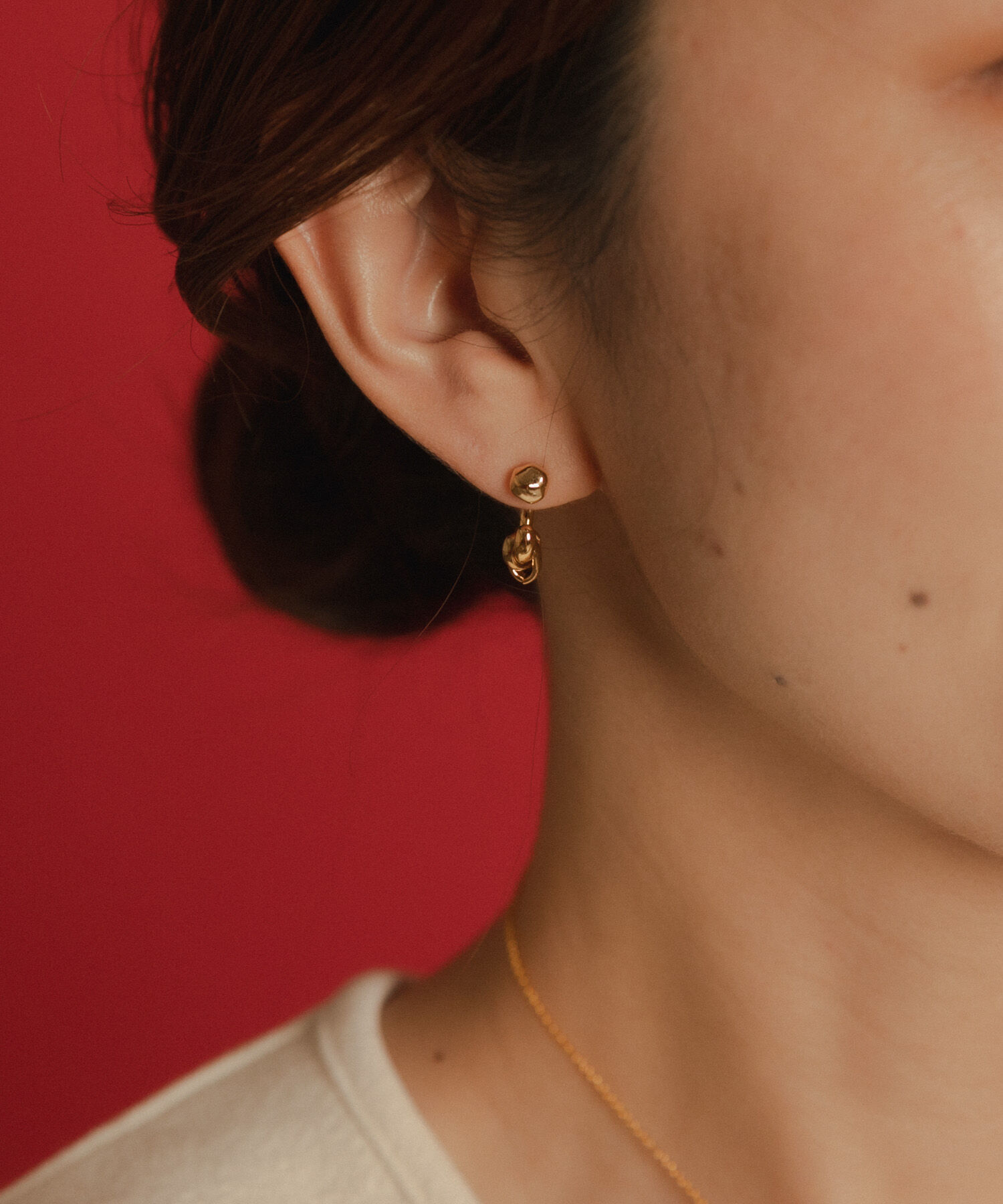 Sonny Label 「LAPUIS　Drop Flow Coil　ピアス」|ピアス|ゴールド