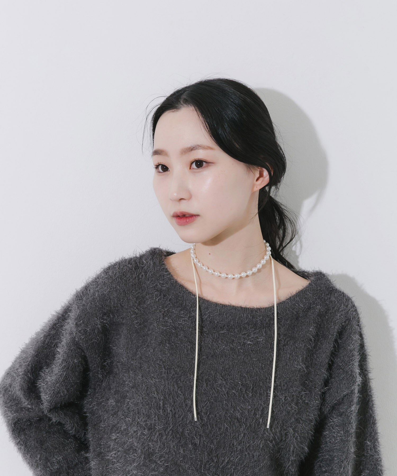 SMELLY「パールコードチョーカーネックレス」|ネックレス|