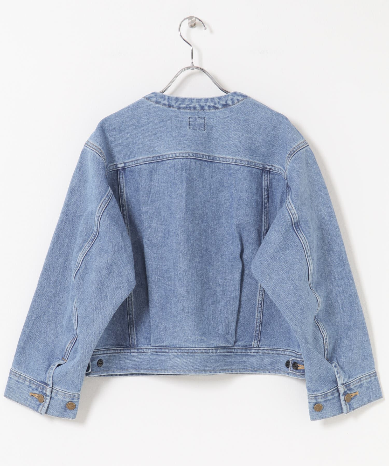 URBAN RESEARCH ROSSO「『別注』Lee101&times;ROSSO　NOCOLLAR SHORT JACKET」|デニムジャケット|