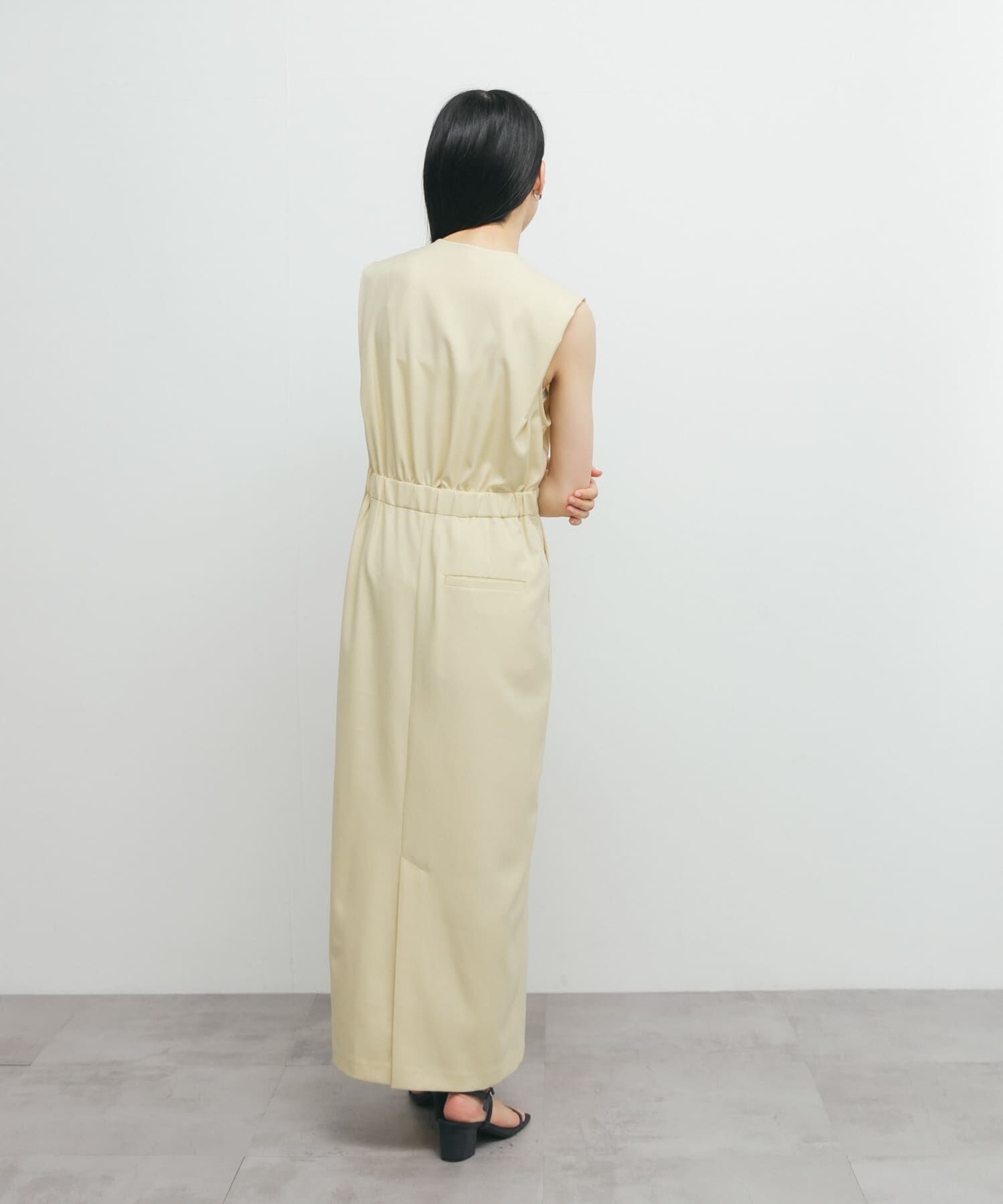  「カシュクールラップジャンパースカート」|ワンピース|