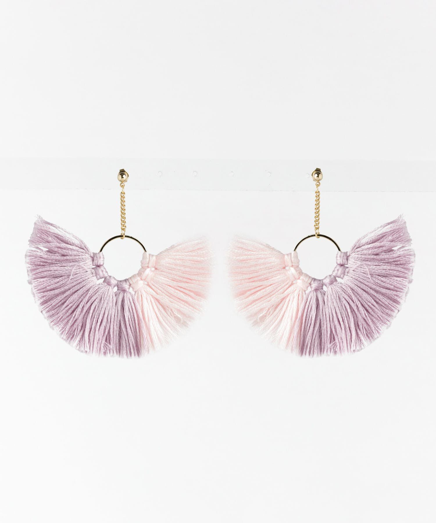  「ボリュームタッセルピアス&there4;」|ピアス|