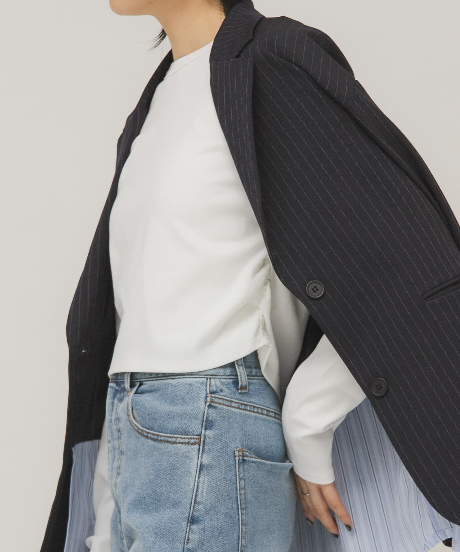  「クロップドロンTEE」|Tシャツ・カットソー|