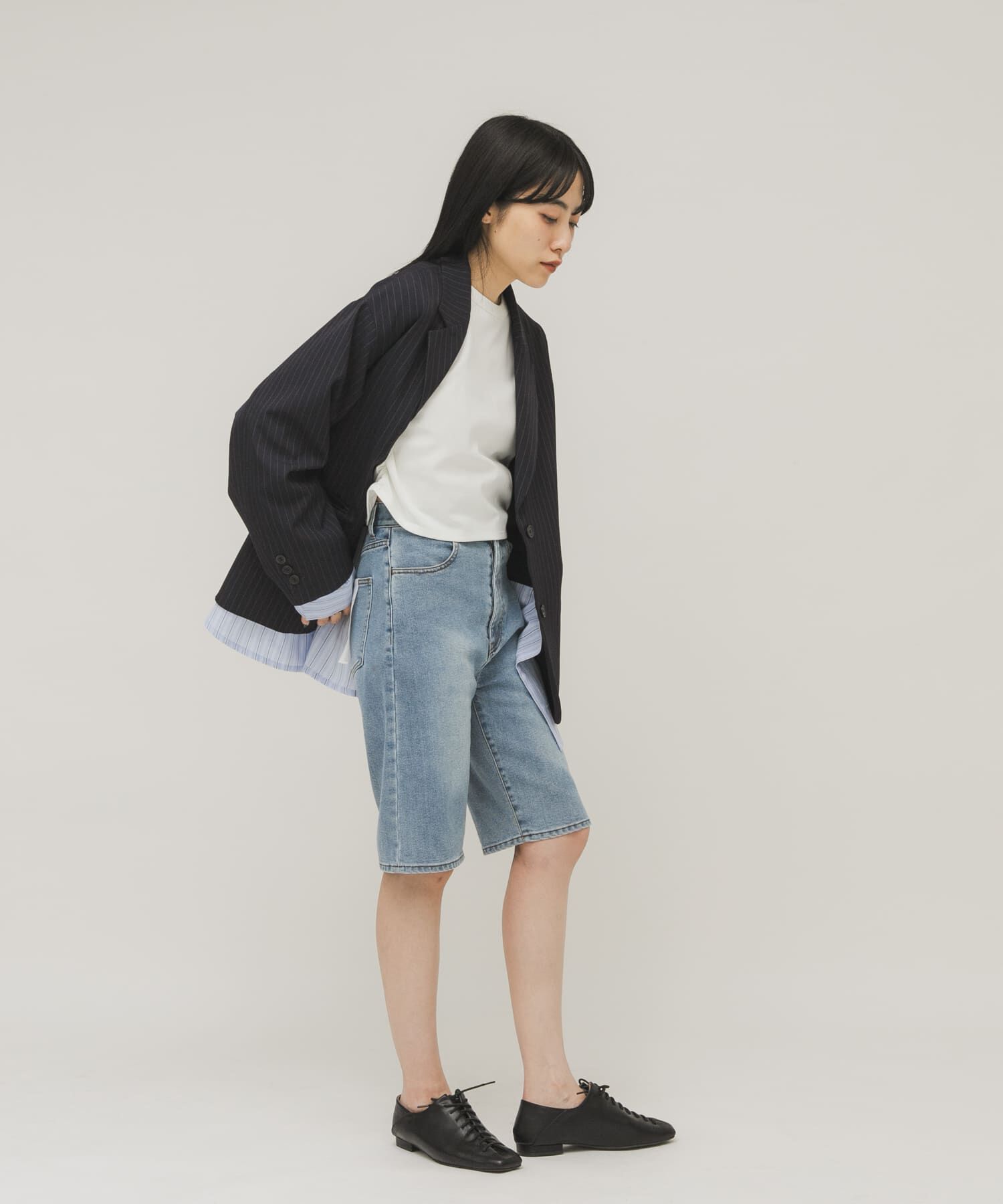  「クロップドロンTEE」|Tシャツ・カットソー|