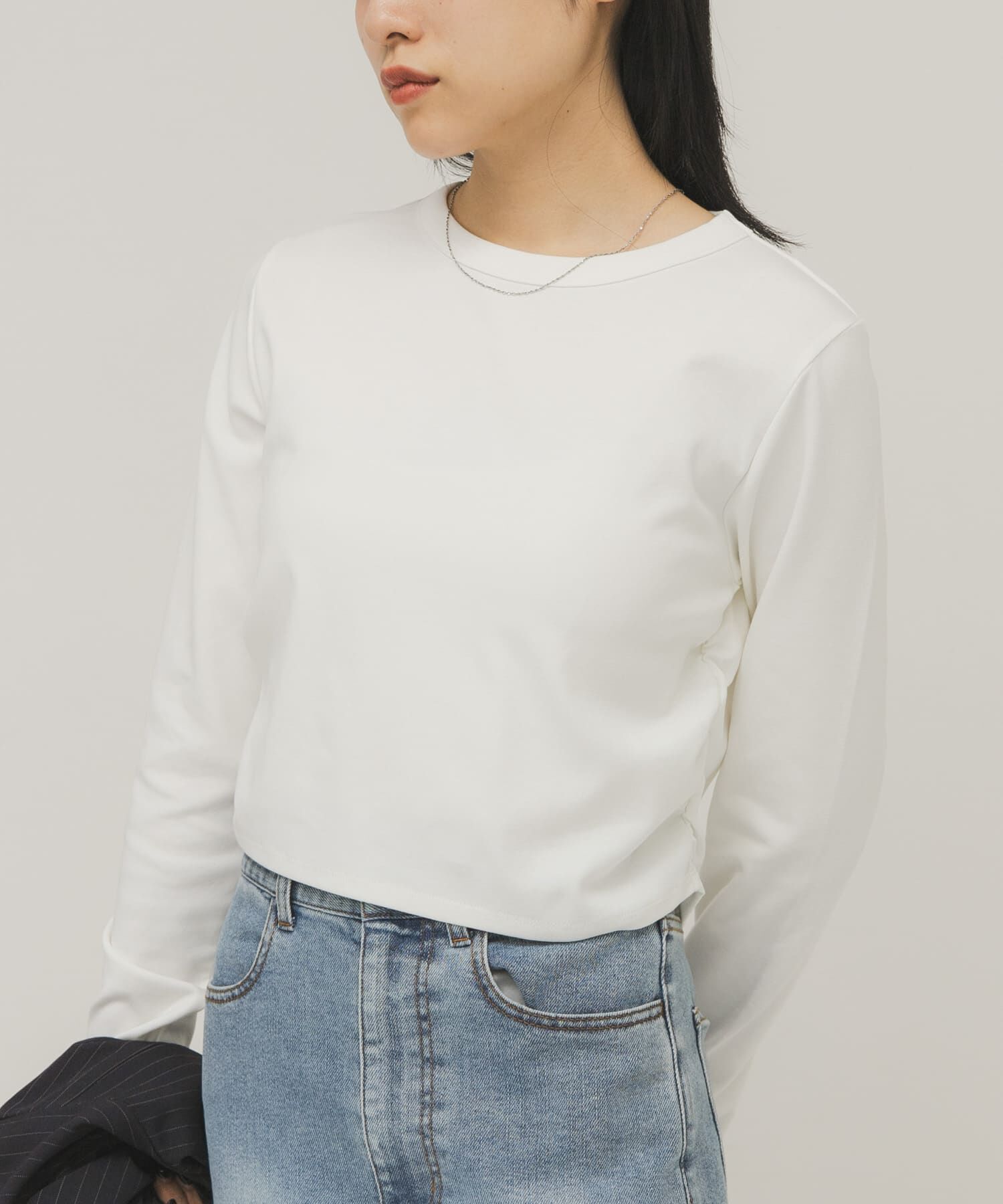  「クロップドロンTEE」|Tシャツ・カットソー|