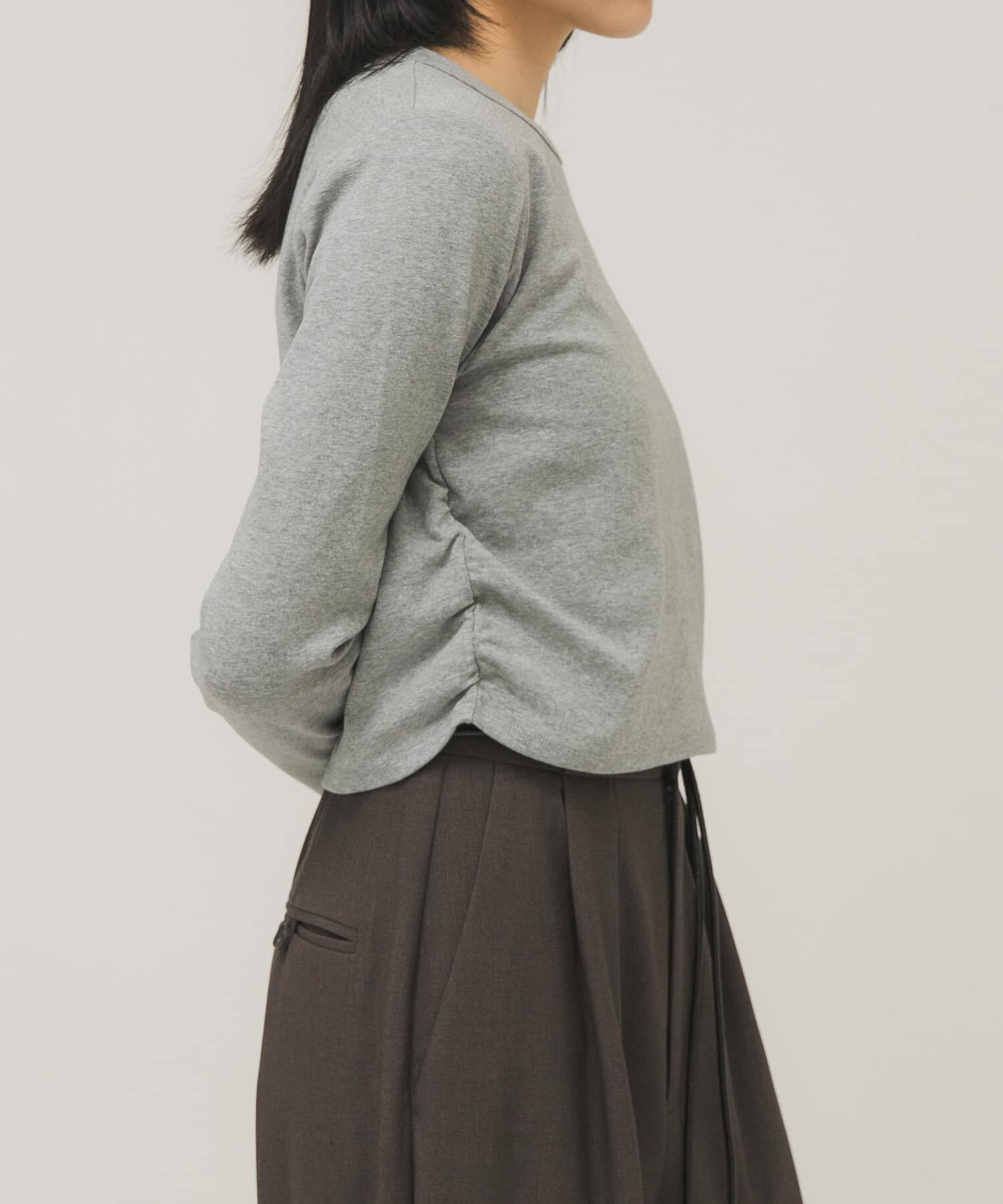  「クロップドロンTEE」|Tシャツ・カットソー|