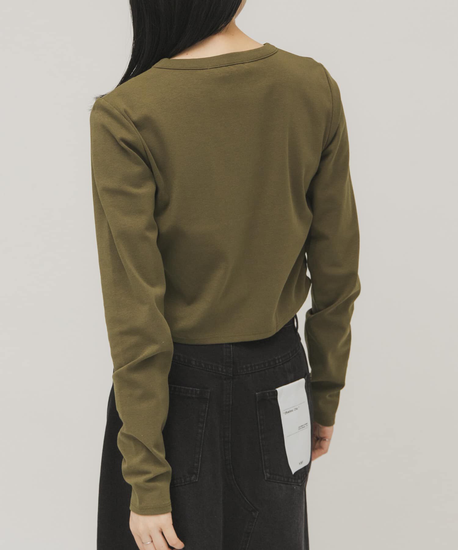  「クロップドロンTEE」|Tシャツ・カットソー|