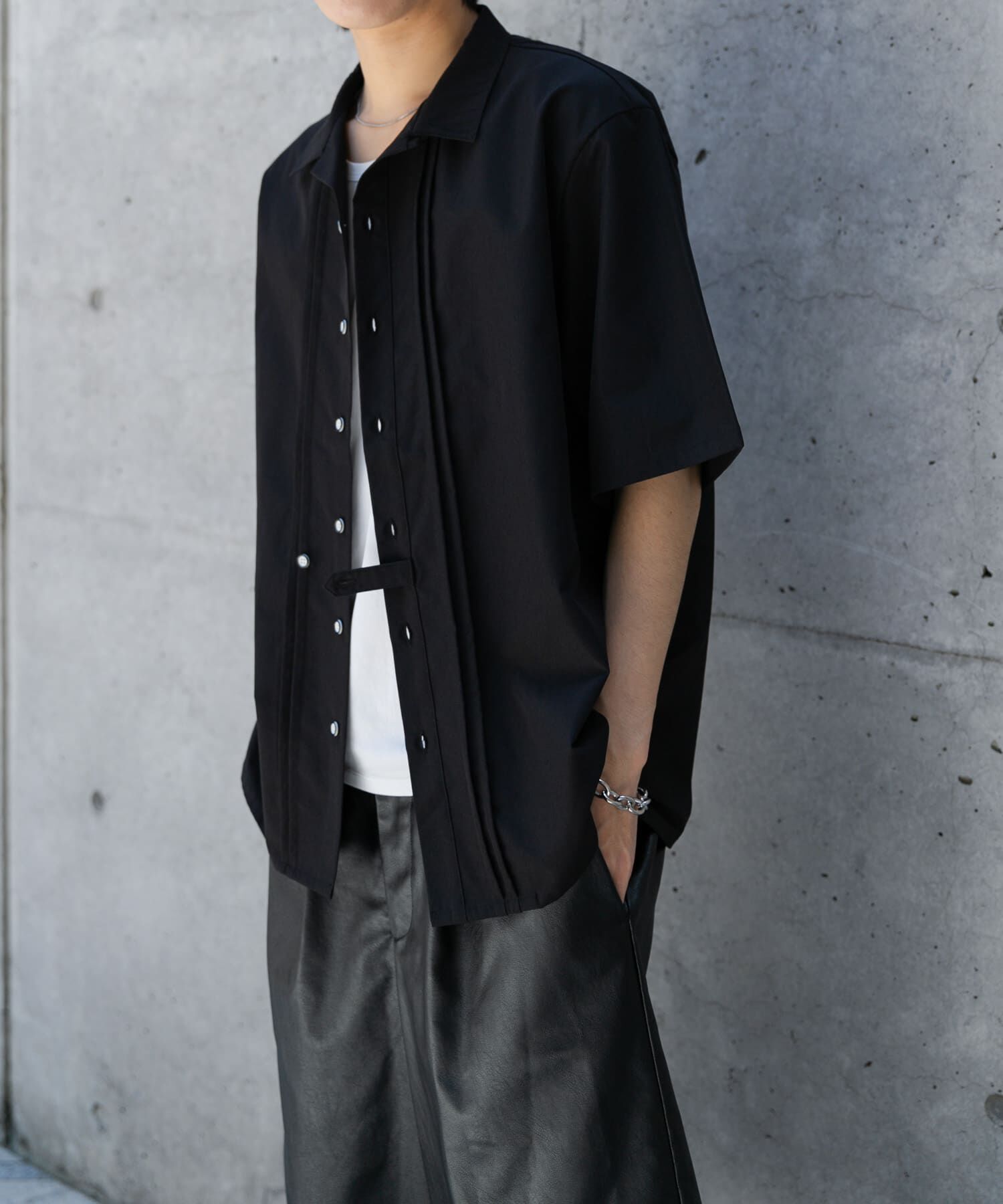 SENSE OF PLACE by URBAN RESEARCH「デザインオープンカラーショートスリーブシャツ」|シャツ・ブラウス|