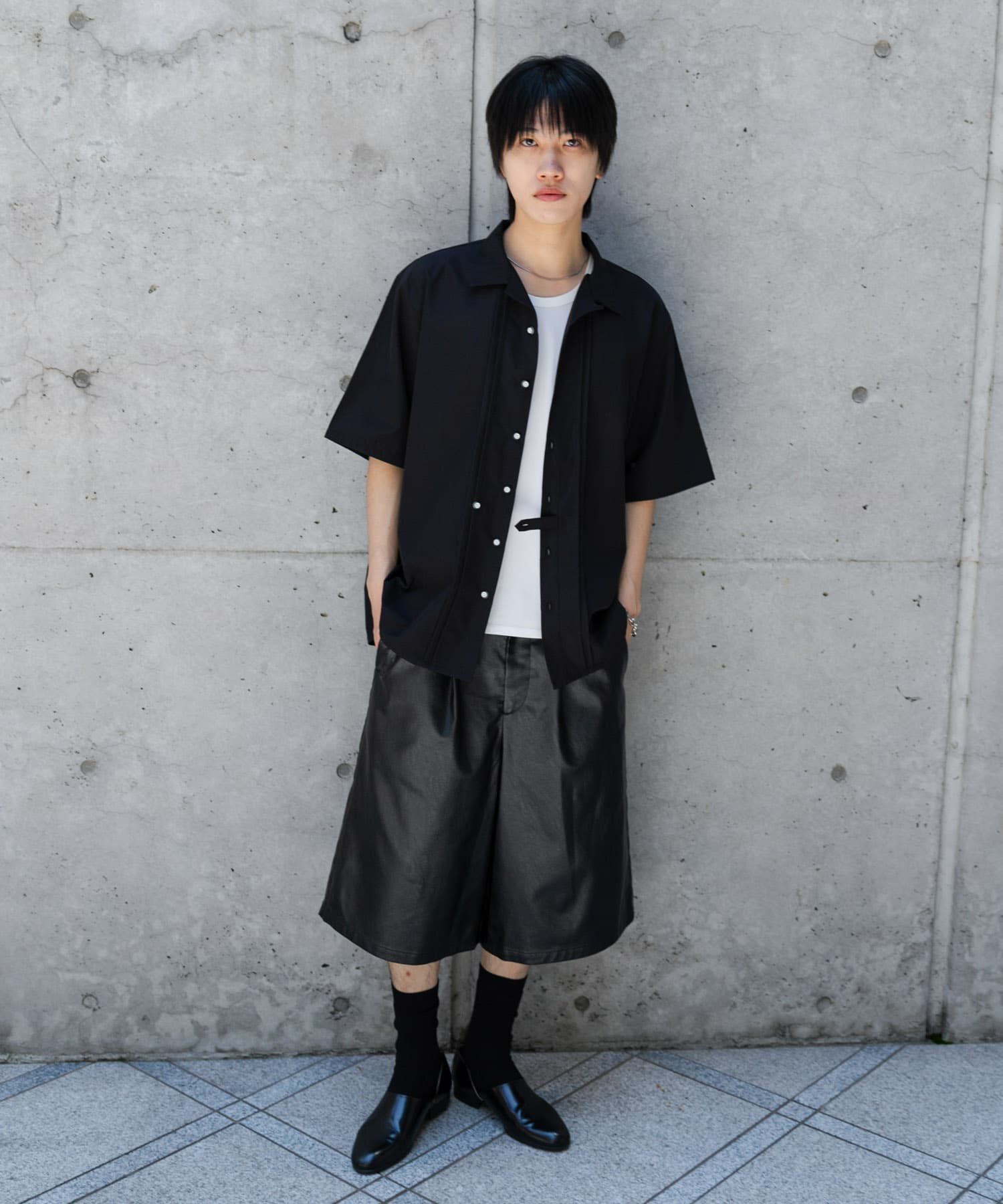 SENSE OF PLACE by URBAN RESEARCH「デザインオープンカラーショートスリーブシャツ」|シャツ・ブラウス|