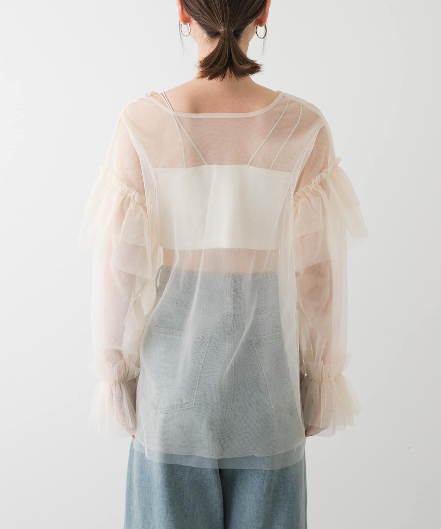 SENSE OF PLACE by URBAN RESEARCH「シアーチュールフリルトップ」|シャツ・ブラウス|