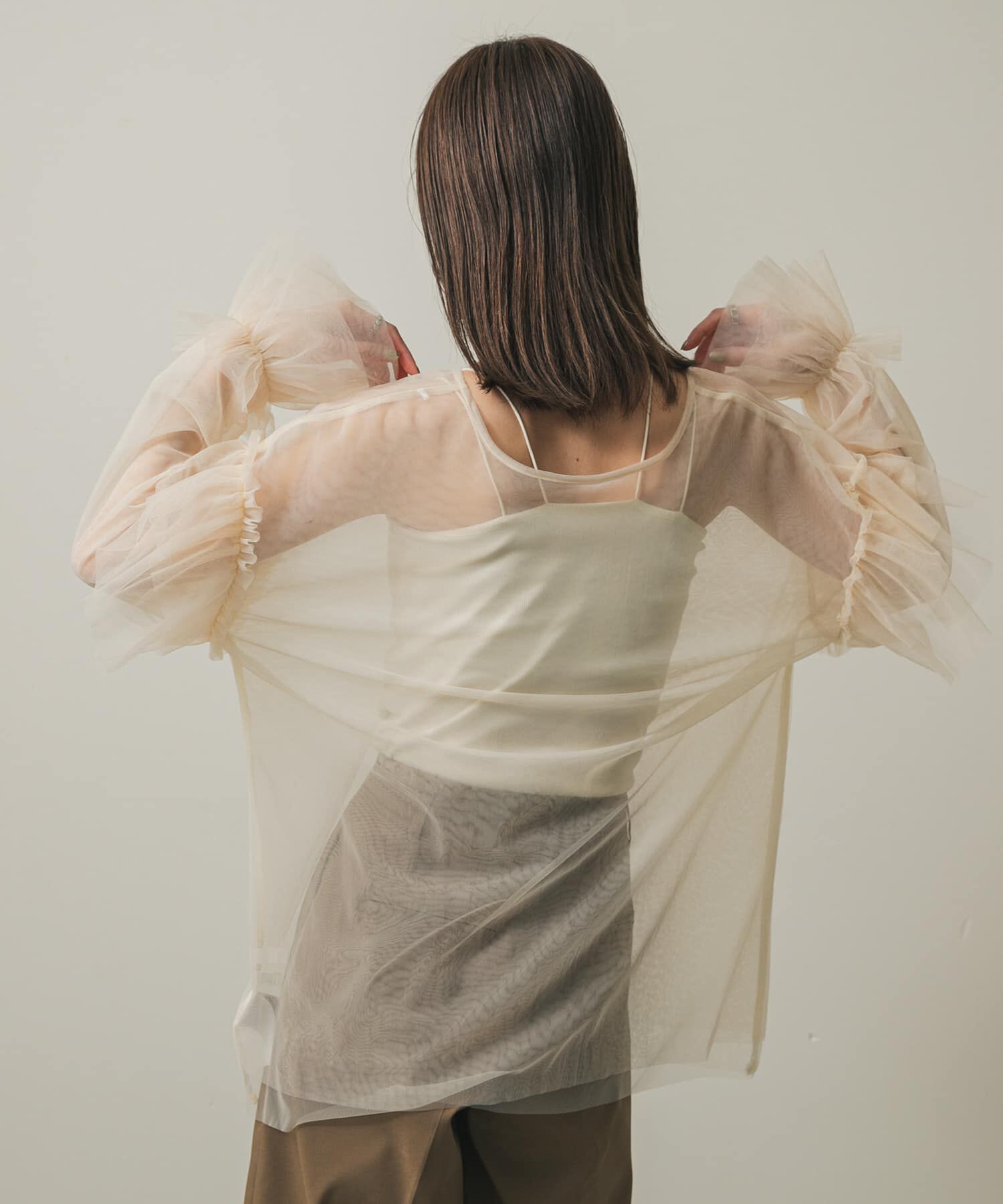 SENSE OF PLACE by URBAN RESEARCH「シアーチュールフリルトップ」|シャツ・ブラウス|