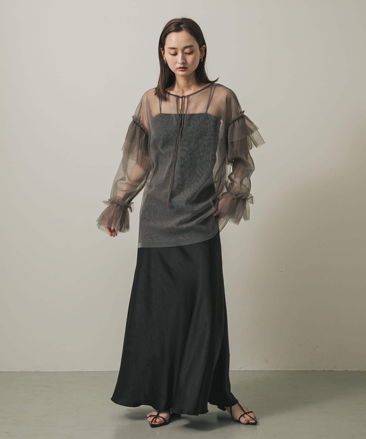 SENSE OF PLACE by URBAN RESEARCH「シアーチュールフリルトップ」|シャツ・ブラウス|