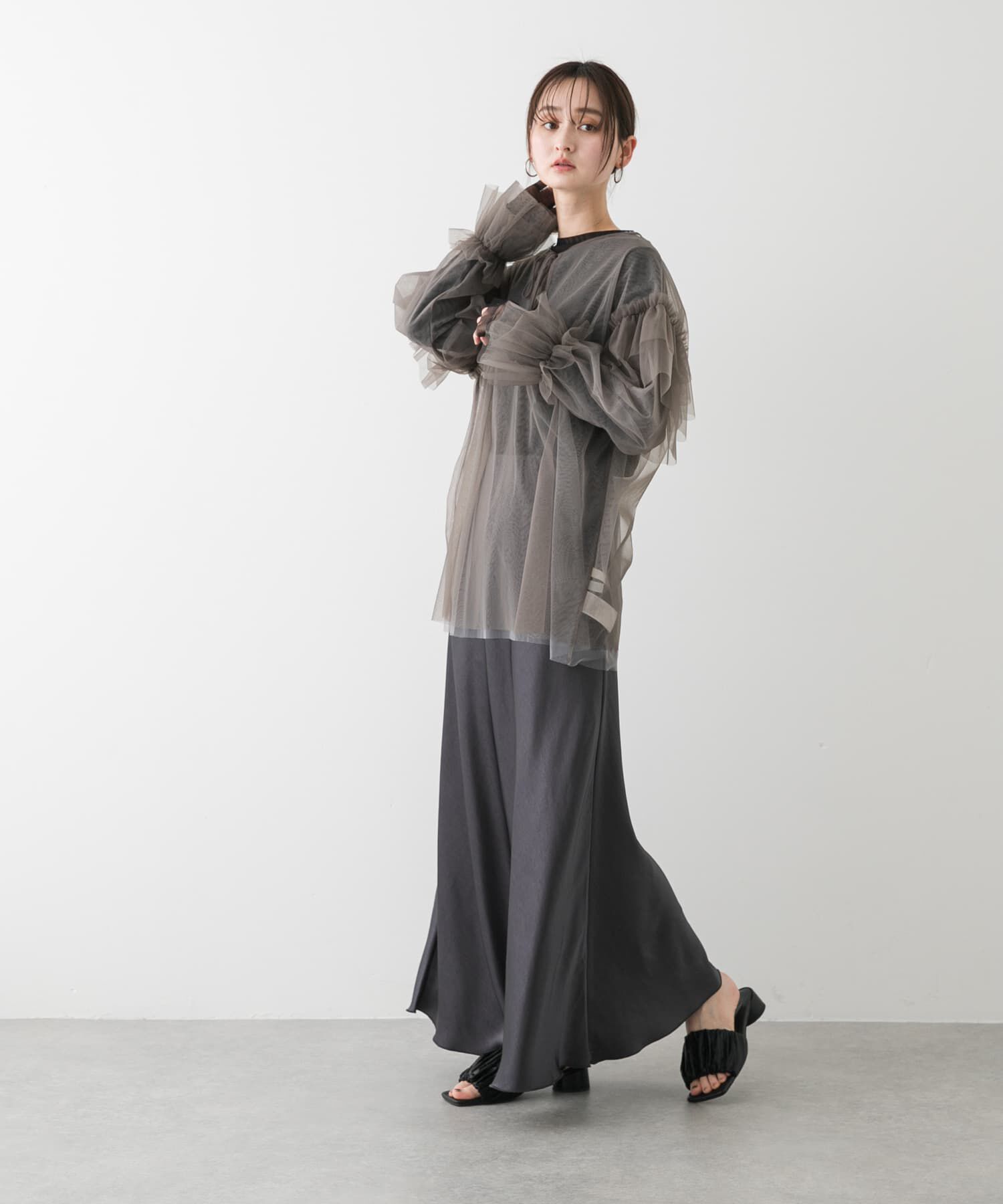 SENSE OF PLACE by URBAN RESEARCH「シアーチュールフリルトップ」|シャツ・ブラウス|