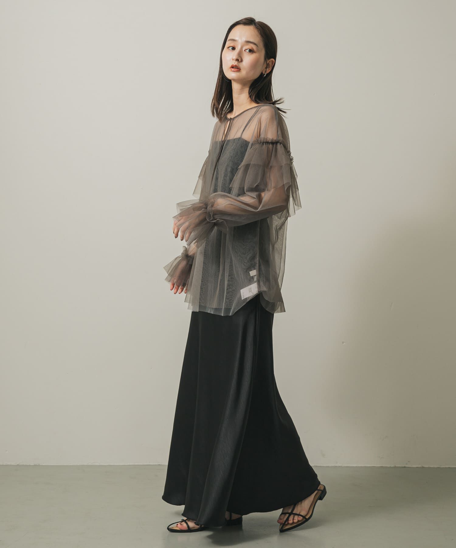 SENSE OF PLACE by URBAN RESEARCH「シアーチュールフリルトップ」|シャツ・ブラウス|