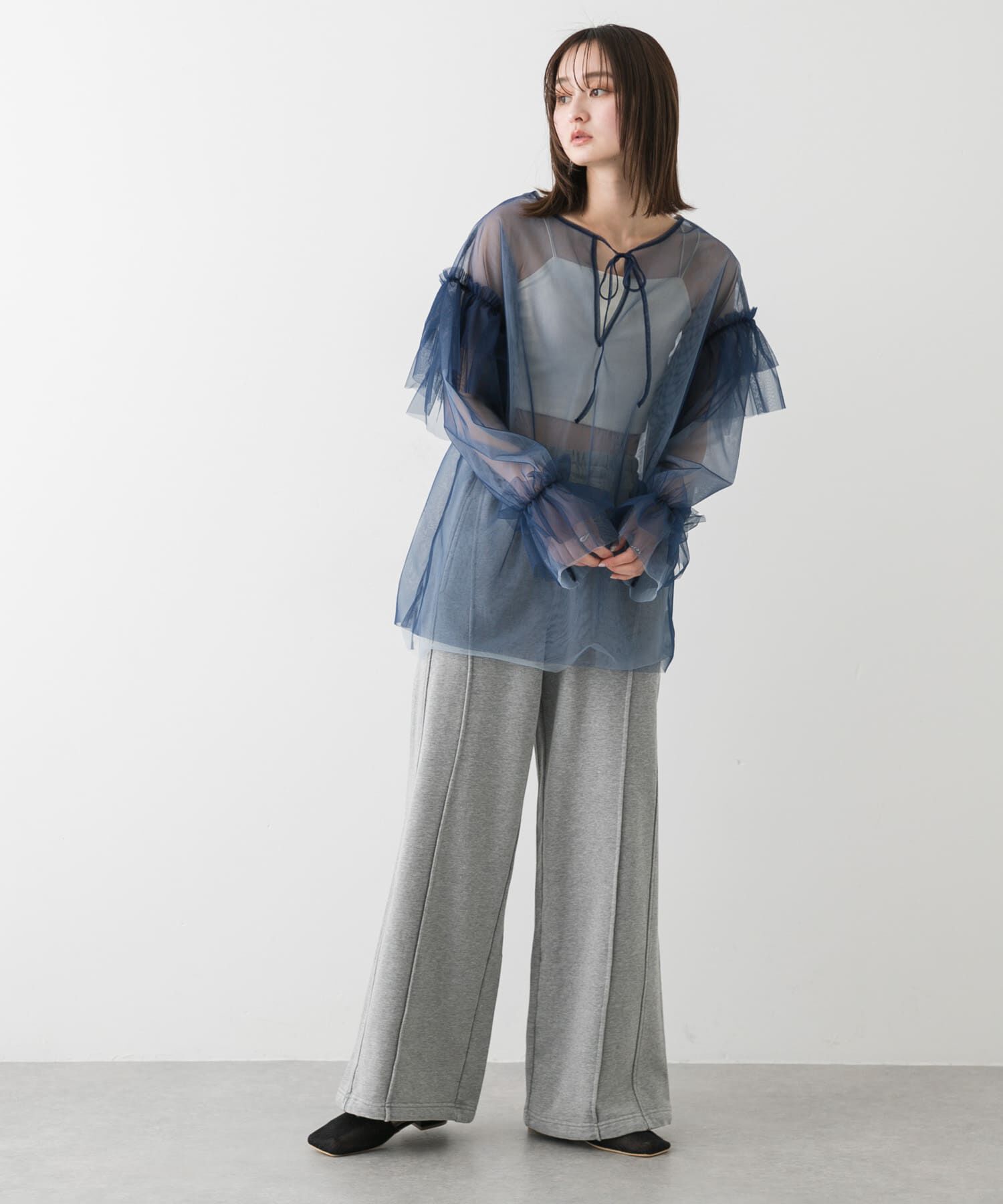 SENSE OF PLACE by URBAN RESEARCH「シアーチュールフリルトップ」|シャツ・ブラウス|