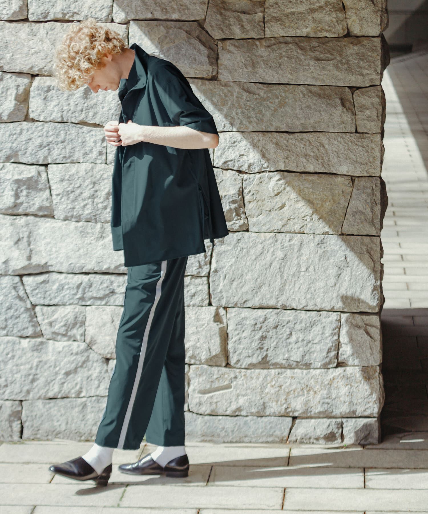 SENSE OF PLACE by URBAN RESEARCH「Uiscel　4wayストレッチサイドジップルーズシャツ」|シャツ・ブラウス|