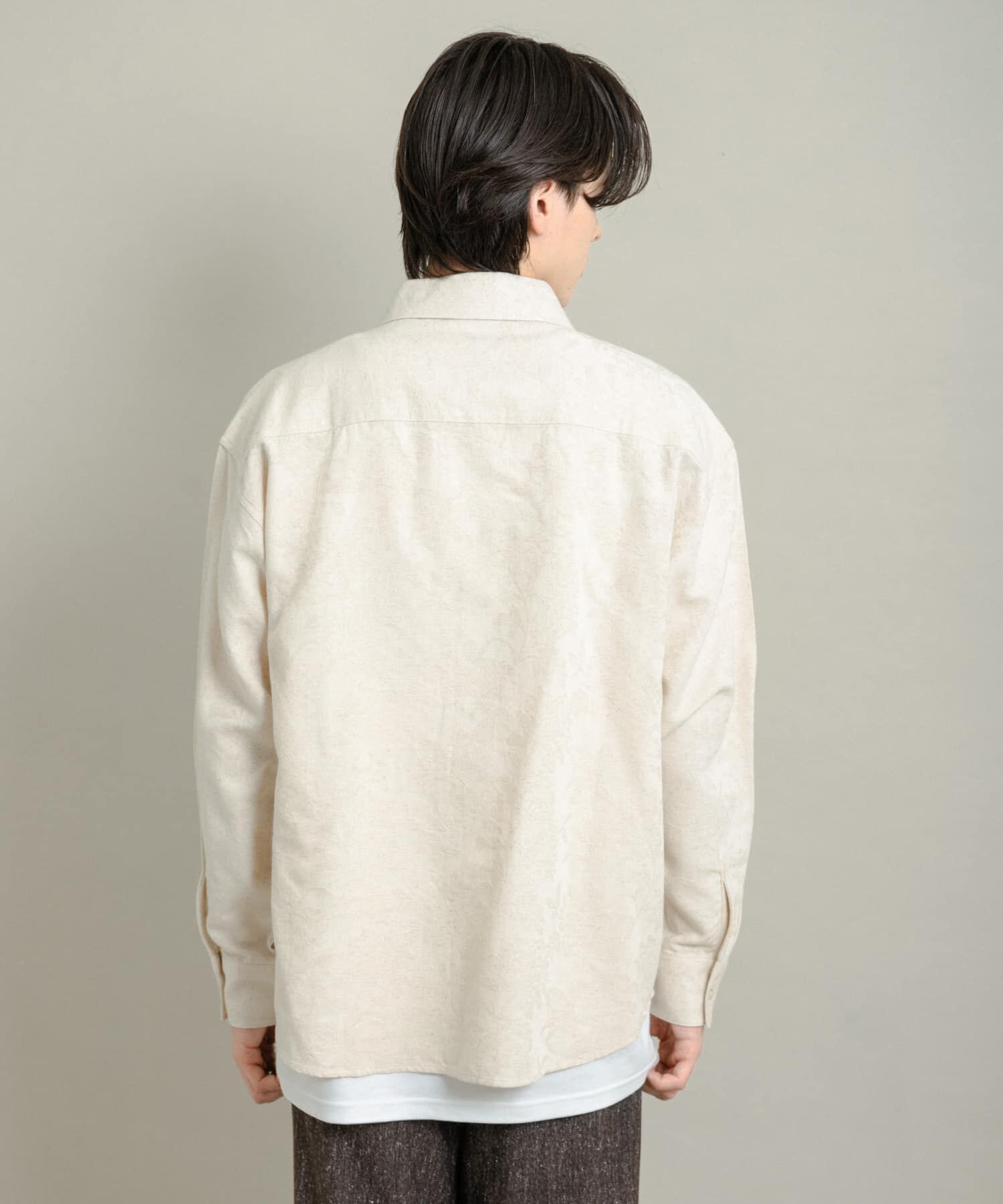 SENSE OF PLACE by URBAN RESEARCH「ボタニカルジャガードロングスリーブシャツ」|シャツ・ブラウス|