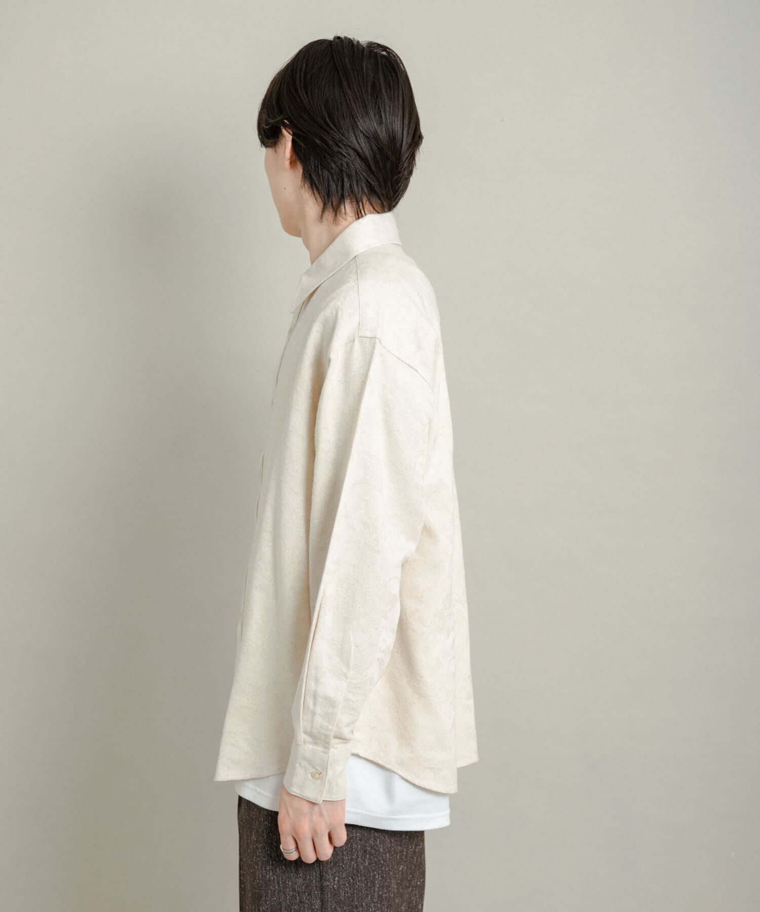 SENSE OF PLACE by URBAN RESEARCH「ボタニカルジャガードロングスリーブシャツ」|シャツ・ブラウス|