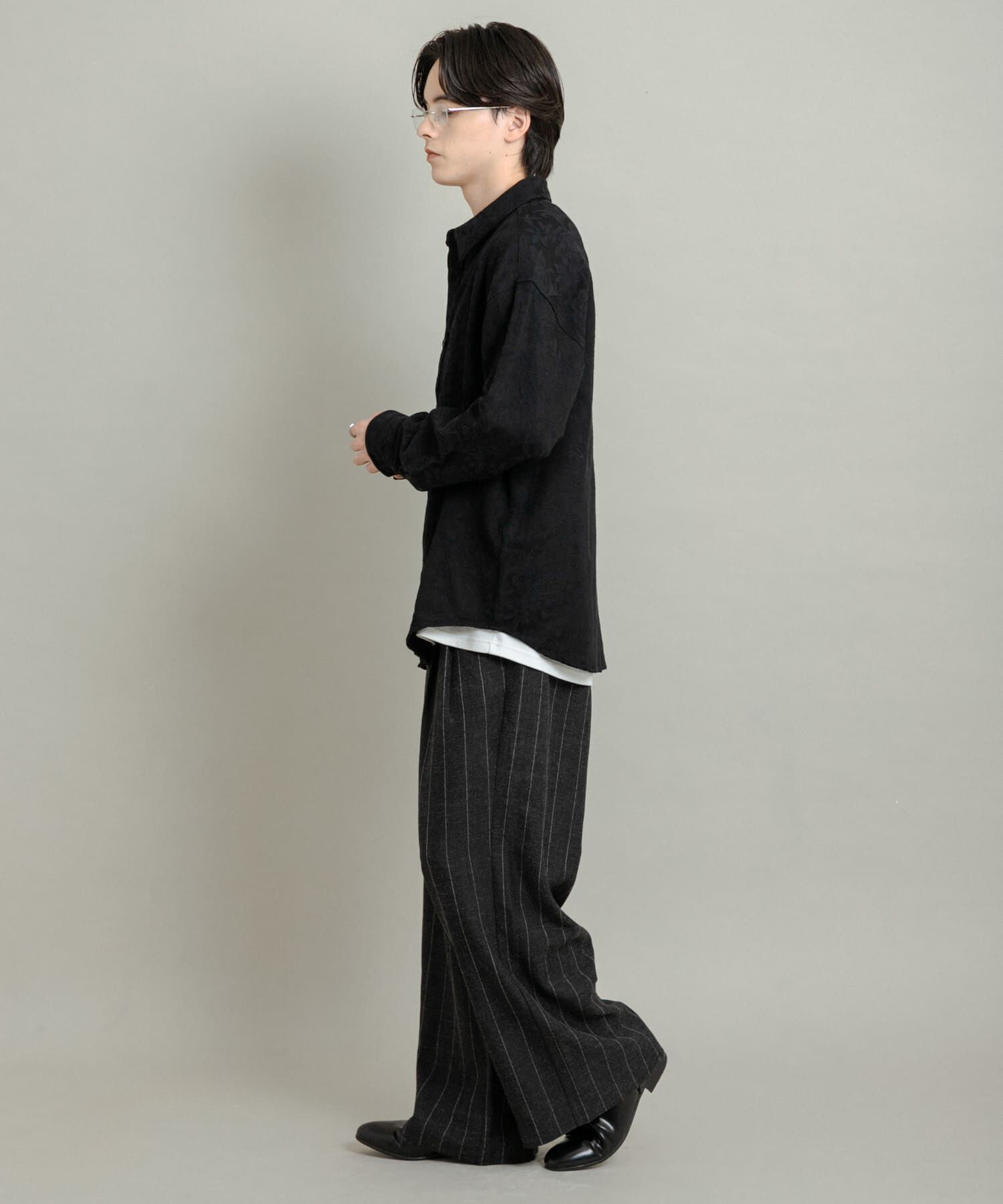 SENSE OF PLACE by URBAN RESEARCH「ボタニカルジャガードロングスリーブシャツ」|シャツ・ブラウス|