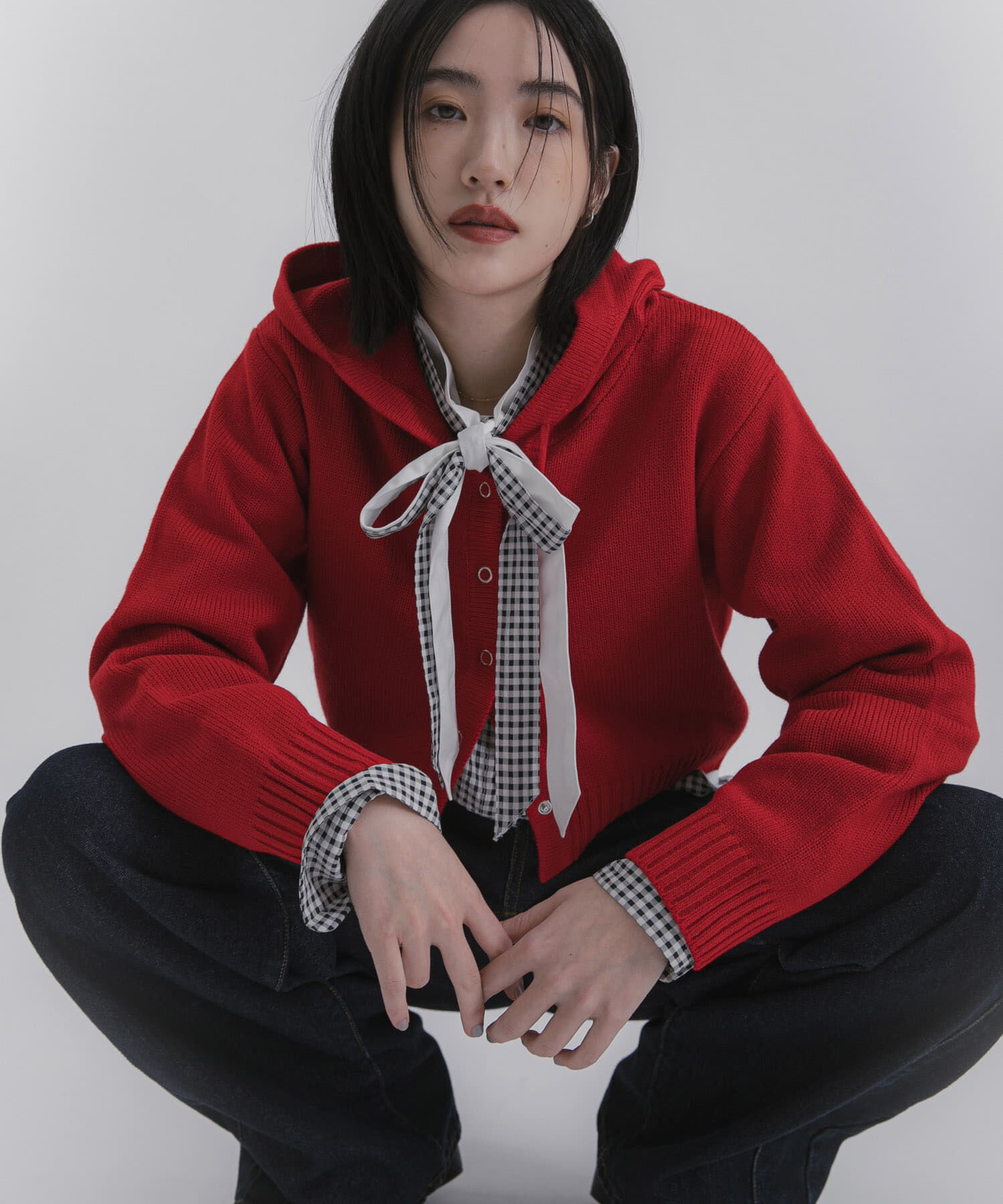 SENSE OF PLACE by URBAN RESEARCH「コンパクトフーディセーター」|ニット・セーター|