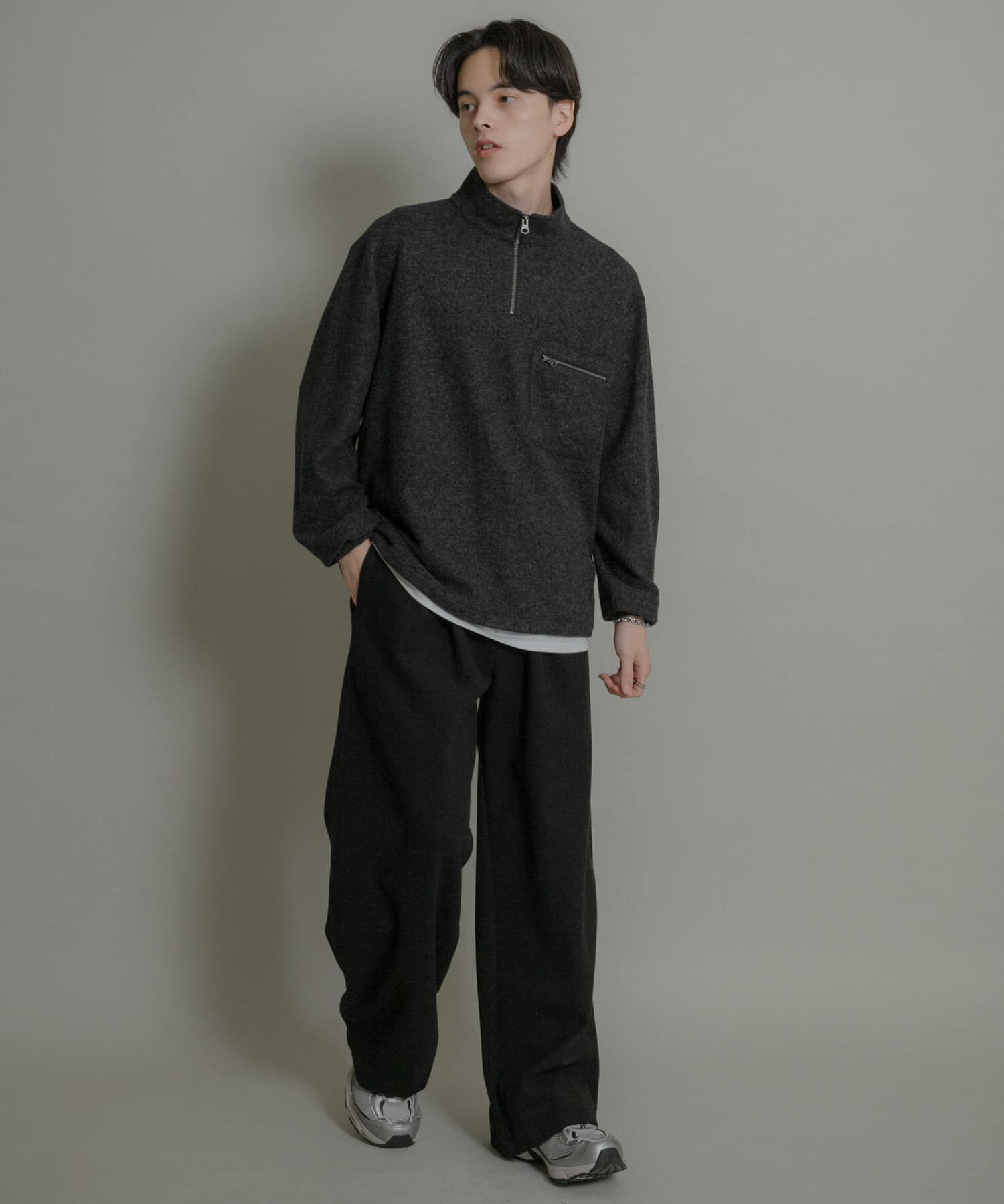 SENSE OF PLACE by URBAN RESEARCH「ウールジャージハーフZIP」|Tシャツ・カットソー|