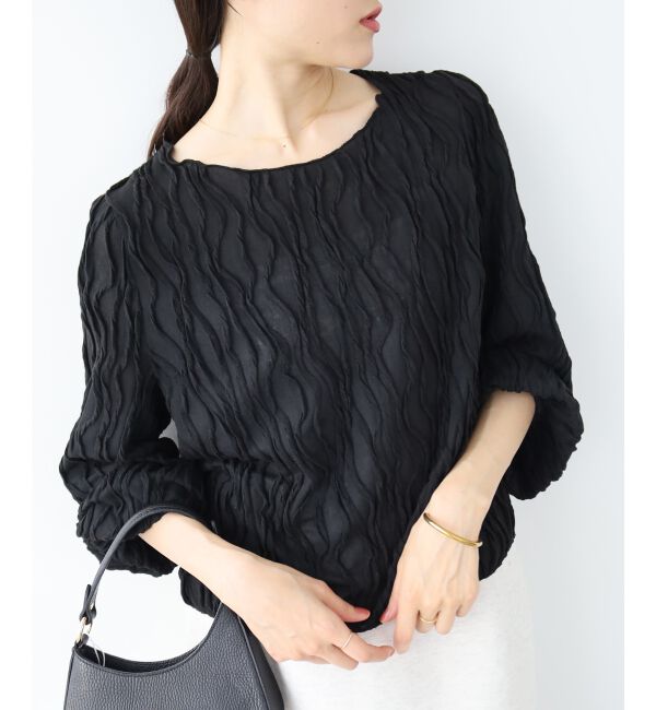 le.coeur blanc「ウェーブデザインカットソー」|Tシャツ・カットソー|