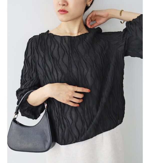 le.coeur blanc「ウェーブデザインカットソー」|Tシャツ・カットソー|