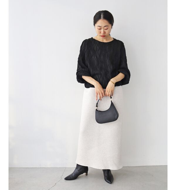 le.coeur blanc「ウェーブデザインカットソー」|Tシャツ・カットソー|