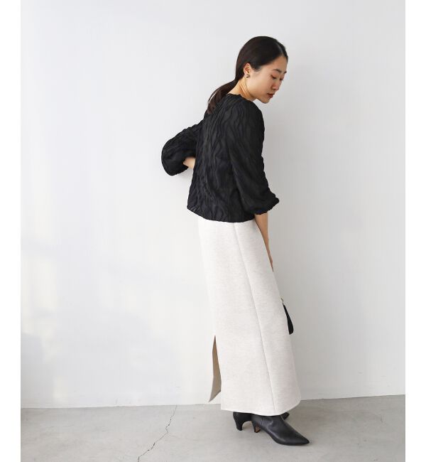 le.coeur blanc「ウェーブデザインカットソー」|Tシャツ・カットソー|