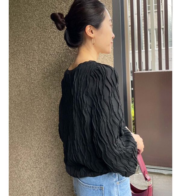 le.coeur blanc「ウェーブデザインカットソー」|Tシャツ・カットソー|