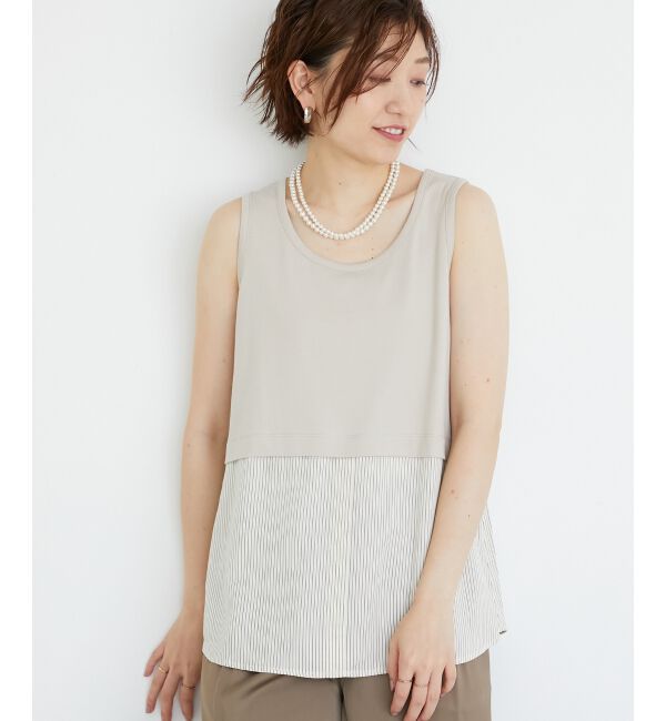  「ストライプレイヤータンク」|タンクトップ|