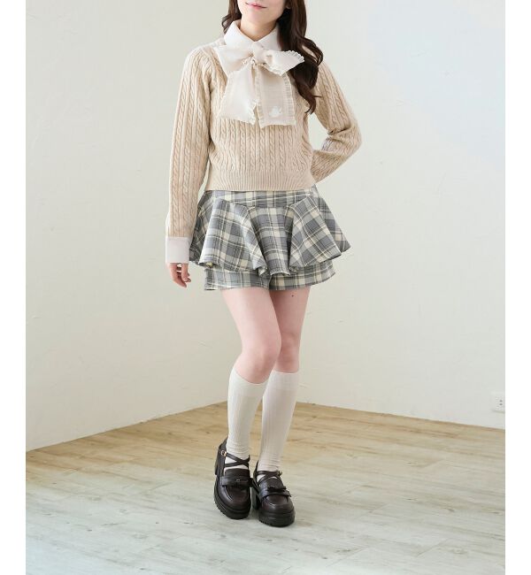  「取り外しリボンクロスローファー」|ローファー|