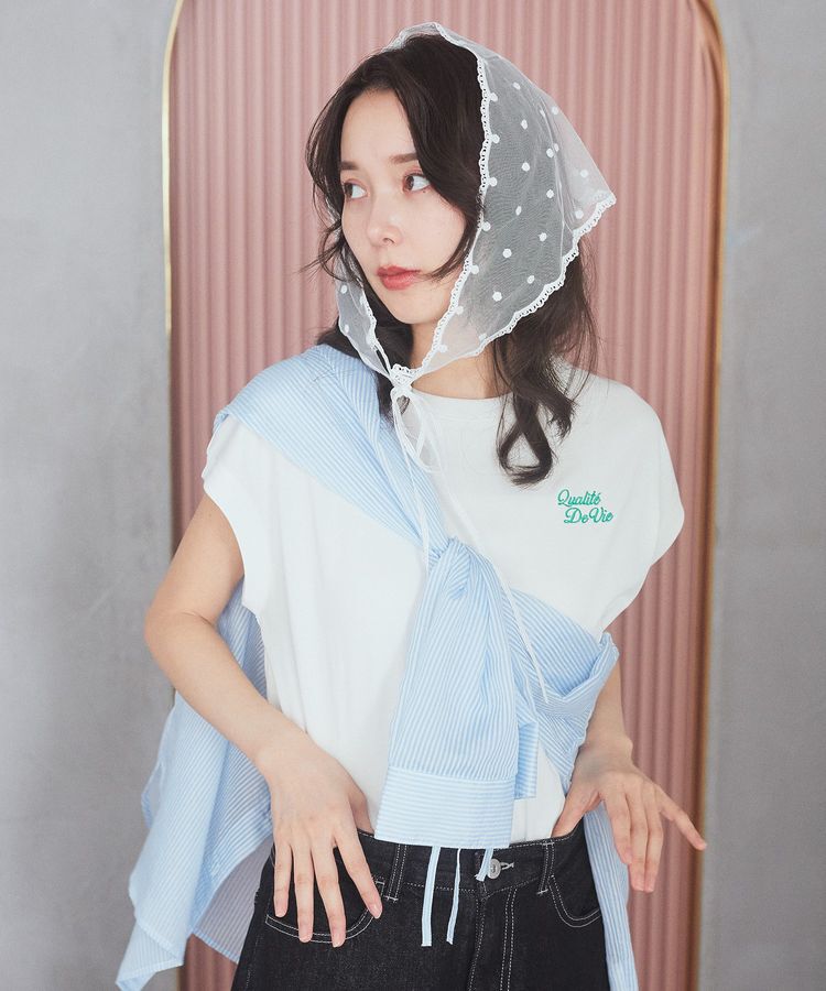 earth music&ecology「バックドロストシアーストライプオーバーシャツ」|シャツ・ブラウス|